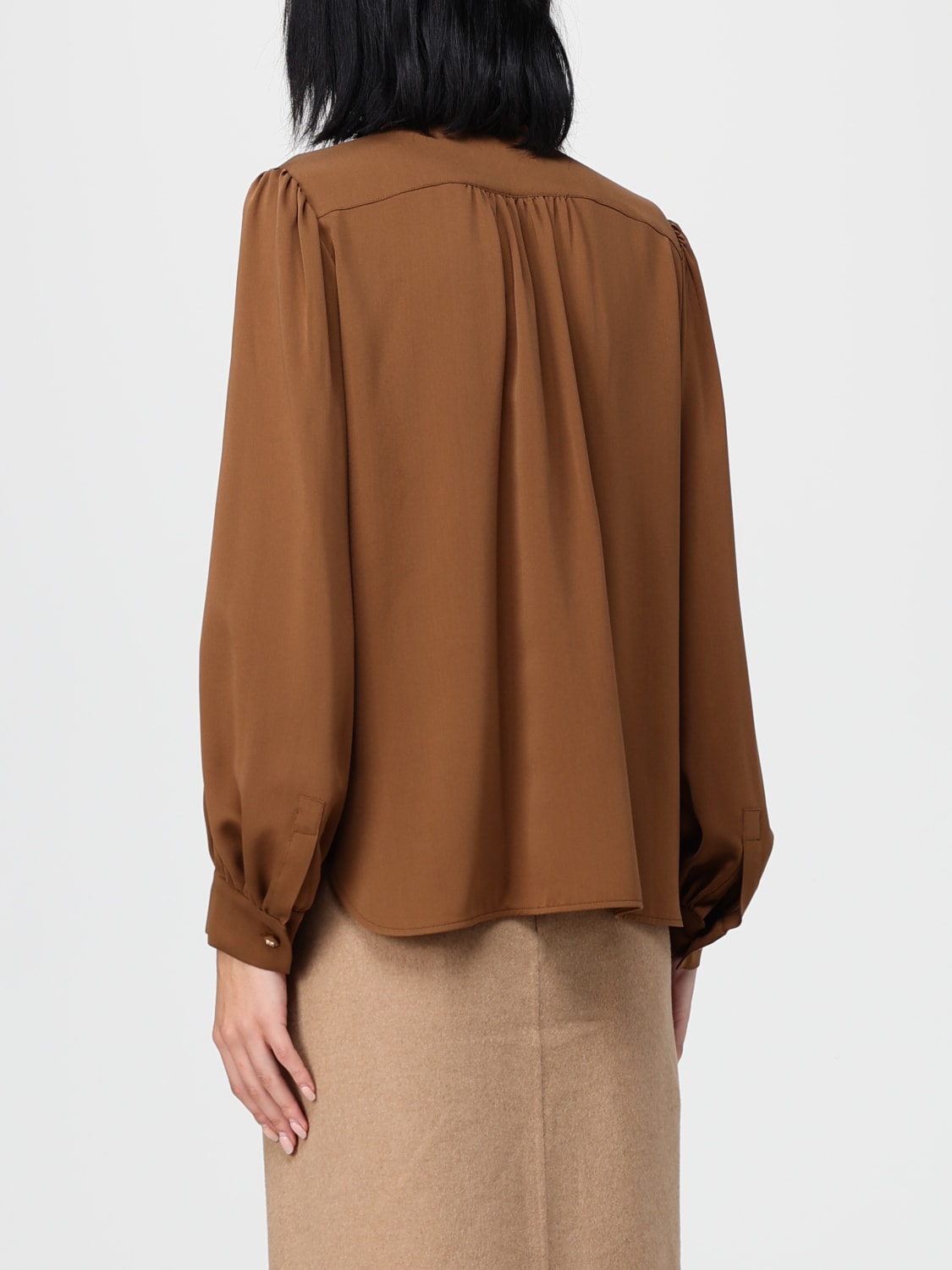 MAX MARA CAMICIA: Camicia Max Mara in seta, Cuoio - Img 3