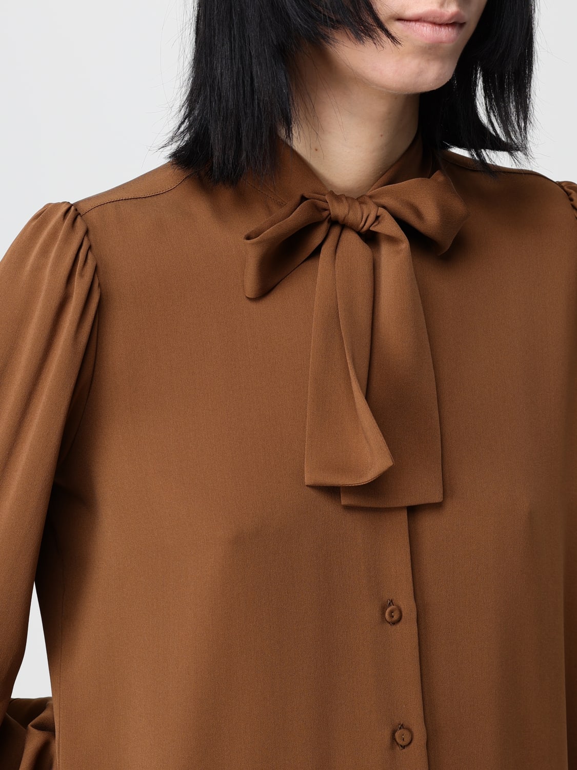 MAX MARA CAMICIA: Camicia Max Mara in seta, Cuoio - Img 5