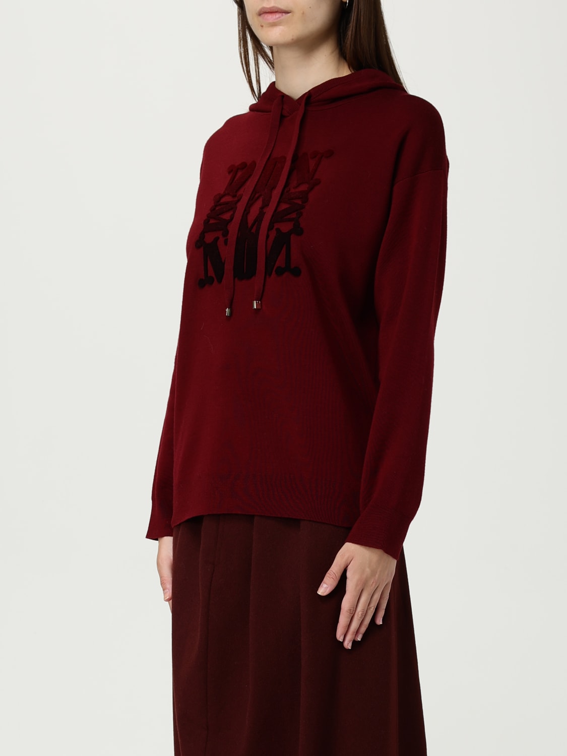 MAX MARA SWEATSHIRT: Sweater woman Max Mara, Raspberry - Img 4