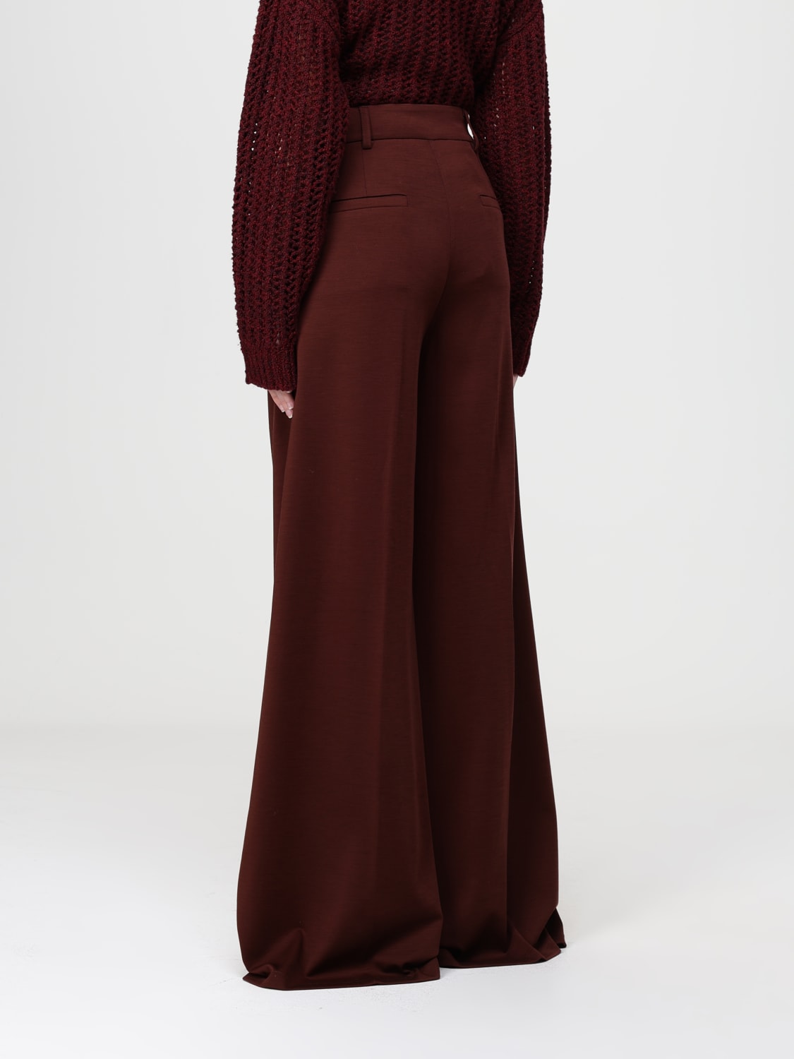 MAX MARA PANTS: Pants woman Max Mara, Burgundy - Img 3