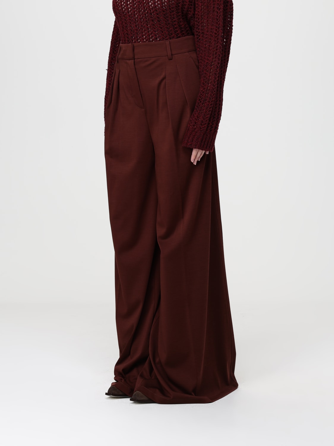 MAX MARA PANTS: Pants woman Max Mara, Burgundy - Img 4