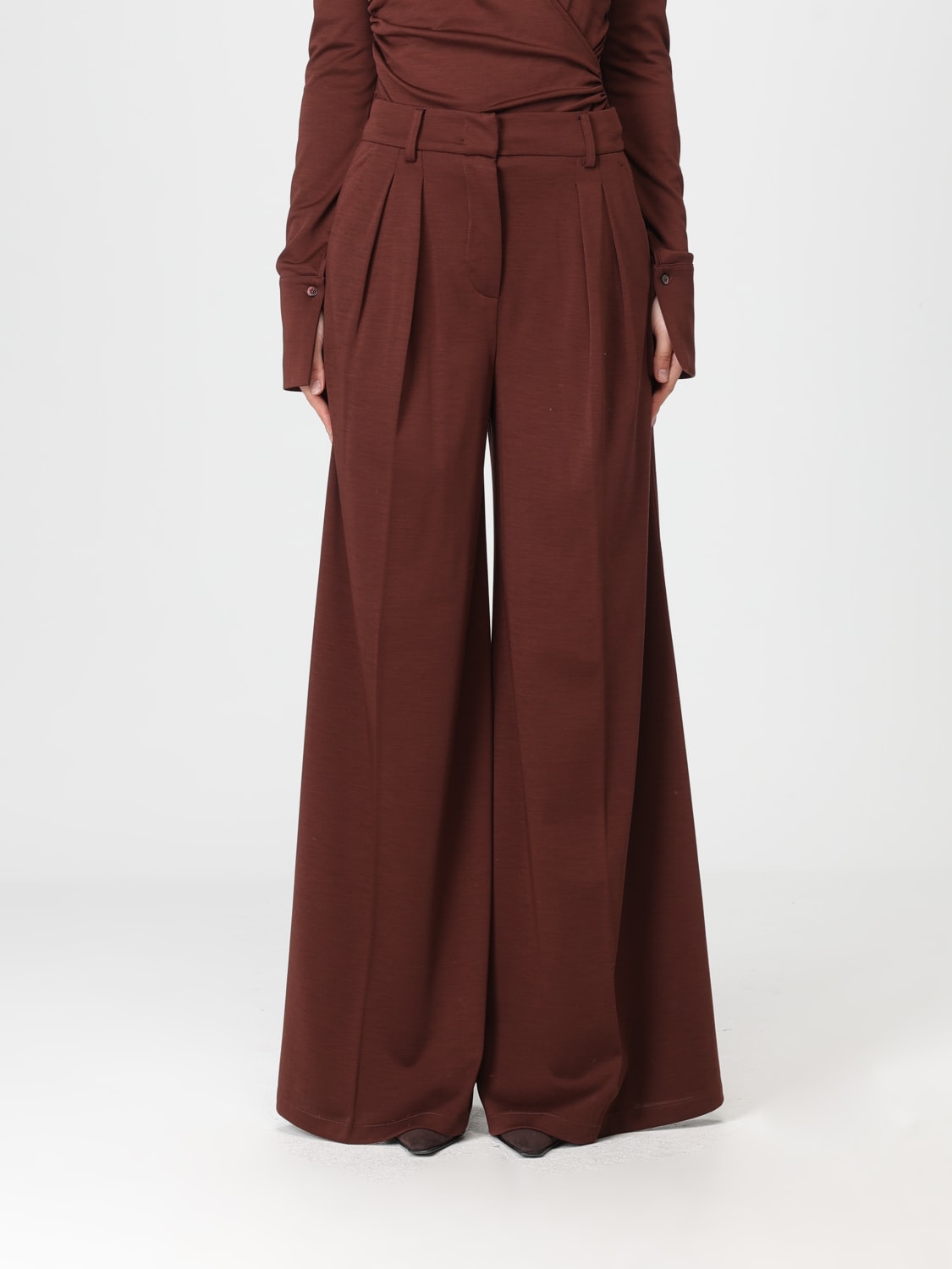 MAX MARA БРЮКИ: Брюки Женское Max Mara, Кожаный - Img 1