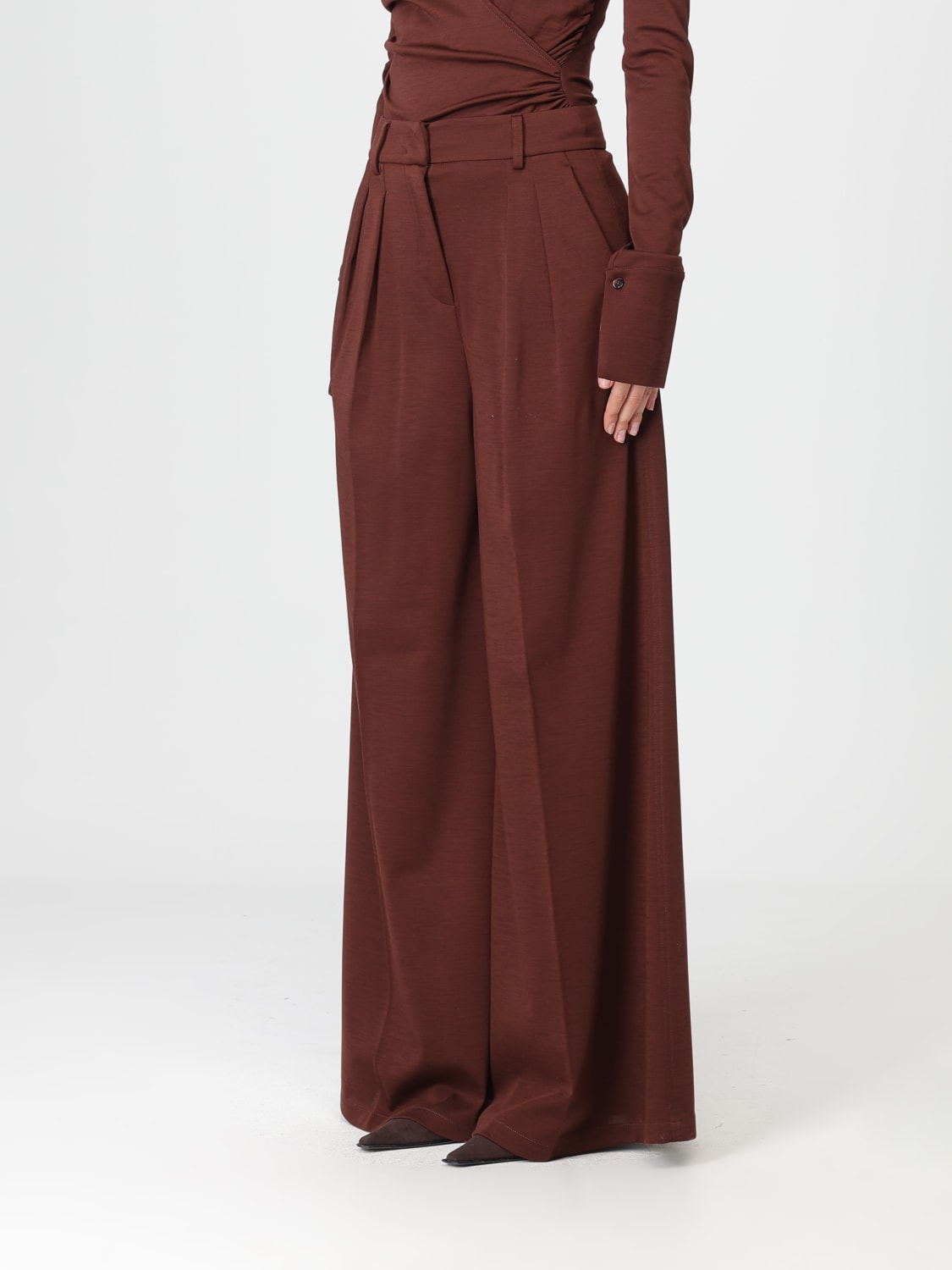MAX MARA БРЮКИ: Брюки Женское Max Mara, Кожаный - Img 4