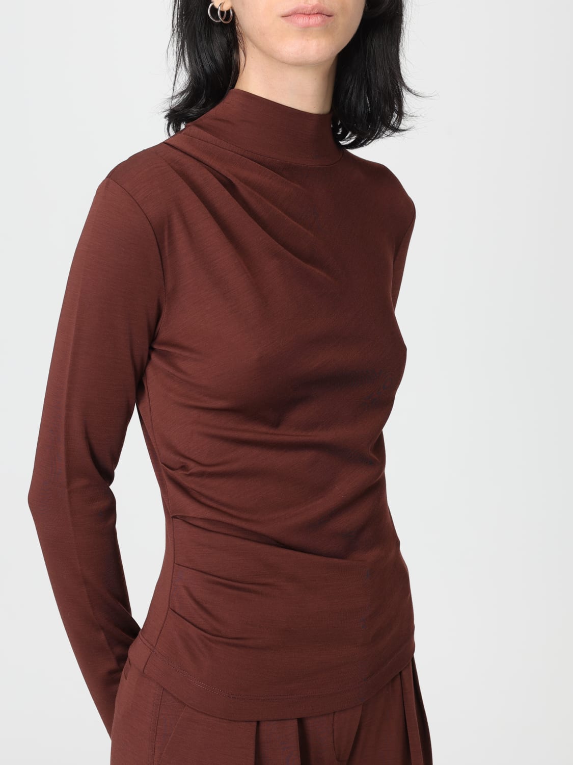 MAX MARA SWEATER: Top woman Max Mara, Burgundy - Img 4