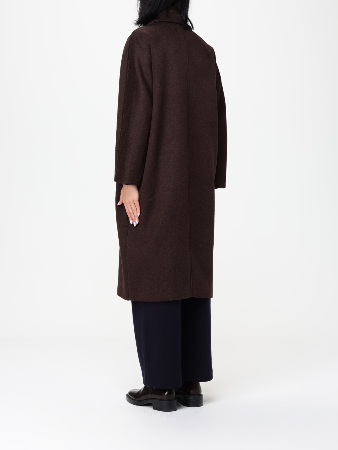 MAX MARA COAT: Coat woman Max Mara, Brown - Img 3