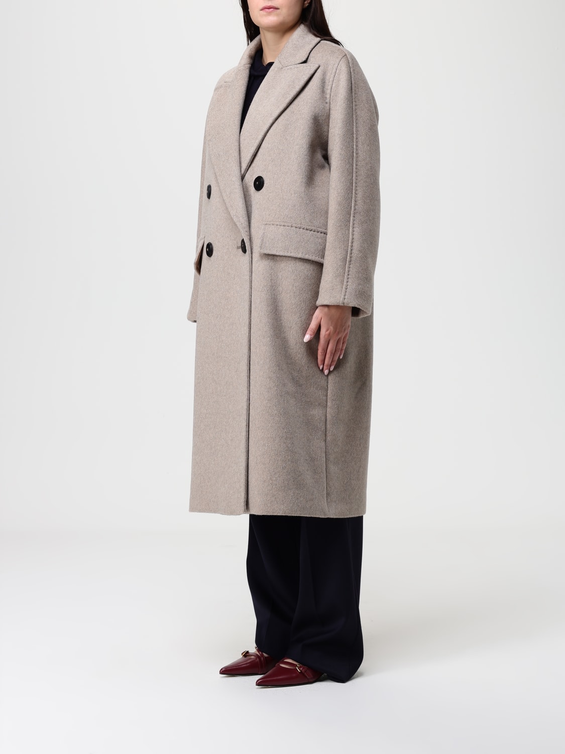 MAX MARA COAT: Coat woman Max Mara, Earth - Img 4