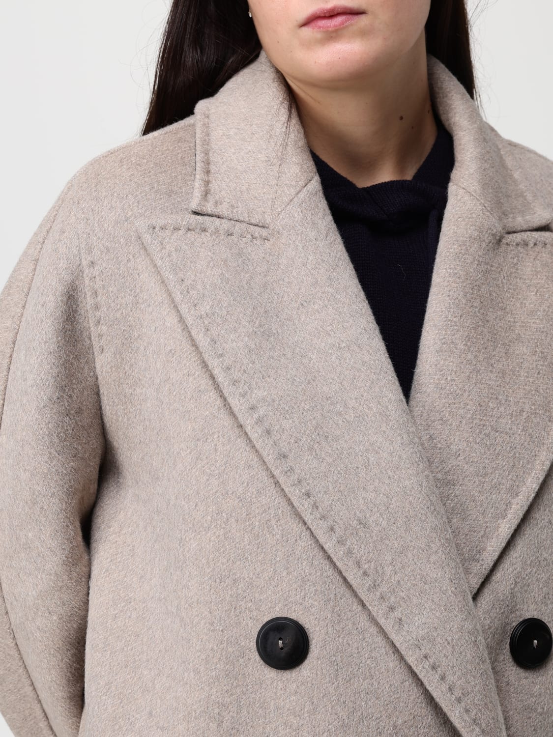 MAX MARA COAT: Coat woman Max Mara, Earth - Img 5