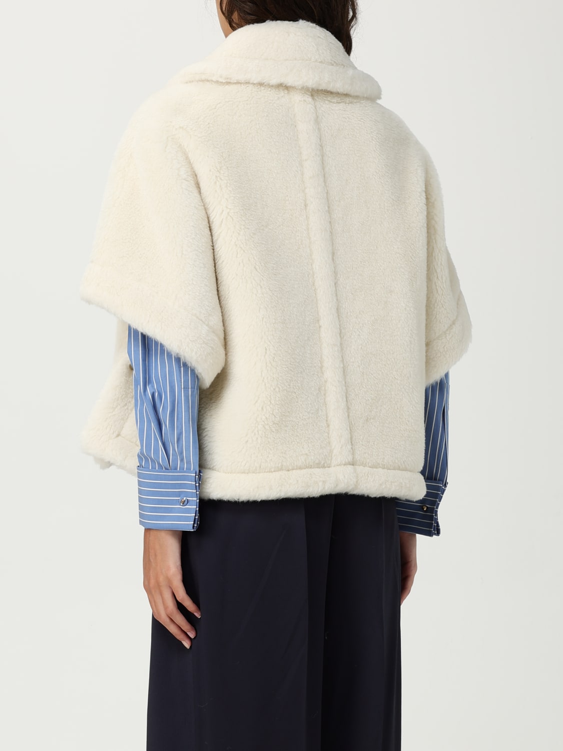 MAX MARA ABRIGO: Capa mujer Max Mara, Blanco - Img 3