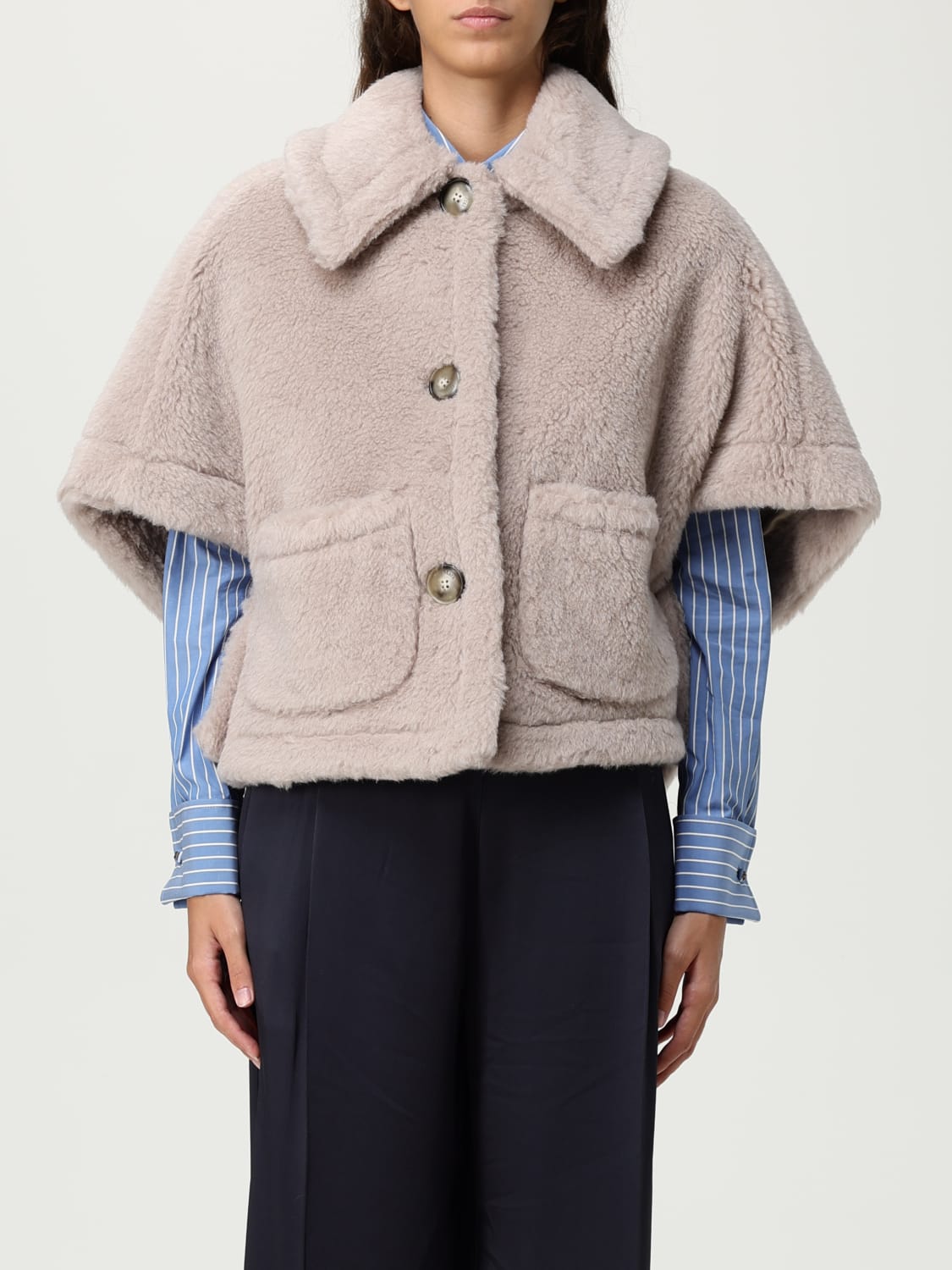 MAX MARA ABRIGO: Capa mujer Max Mara, Beige - Img 1