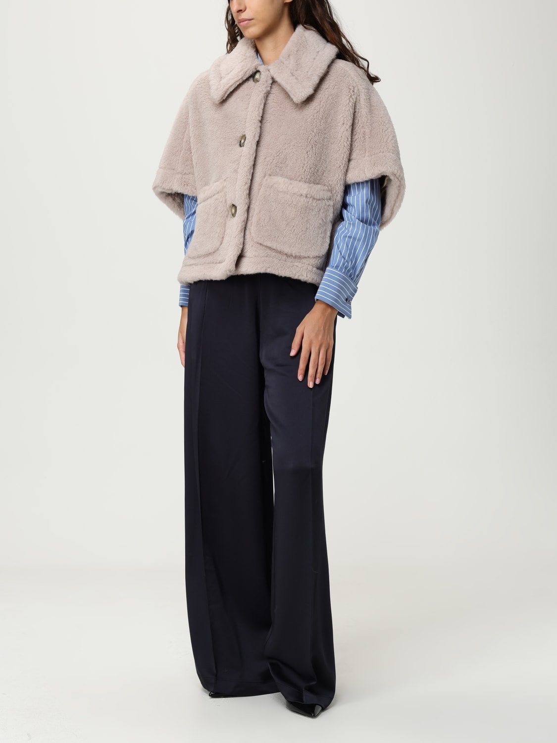 MAX MARA ABRIGO: Capa mujer Max Mara, Beige - Img 2