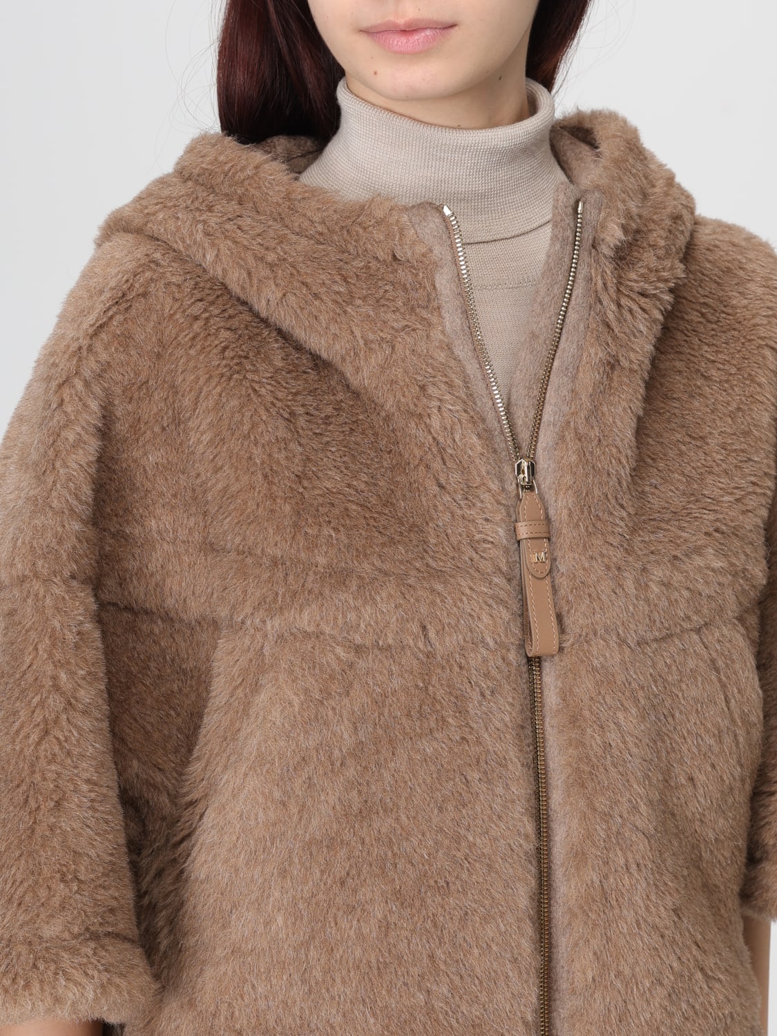 MAX MARA FUR COAT: Jacket woman Max Mara, Bronze - Img 5