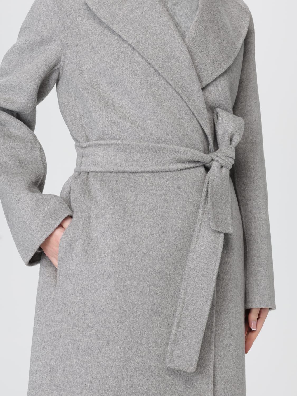'S MAX MARA COAT: Coat woman 's Max Mara, Grey - Img 5