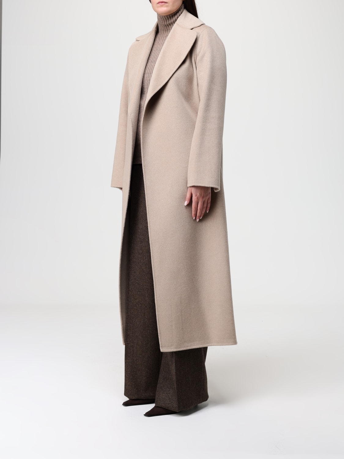 'S MAX MARA COAT: Coat woman 's Max Mara, Beige - Img 4