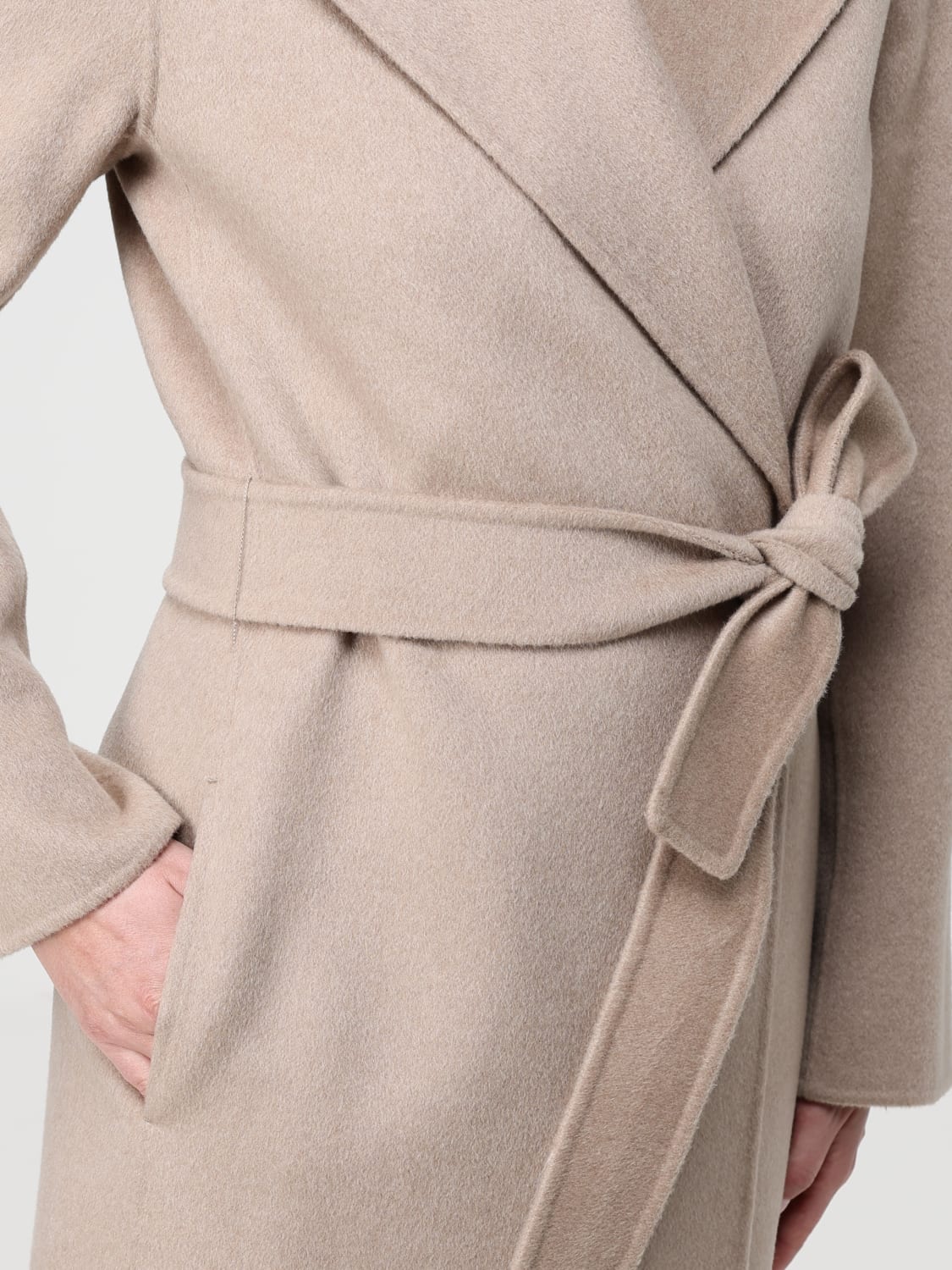 'S MAX MARA COAT: Coat woman 's Max Mara, Beige - Img 5