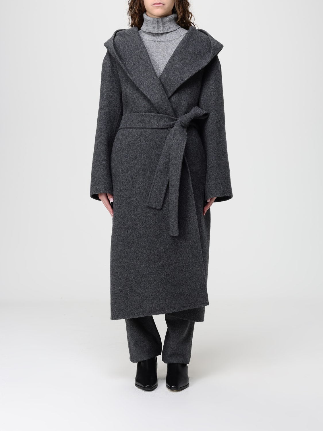 'S MAX MARA COAT: Coat woman 's Max Mara, Grey - Img 1
