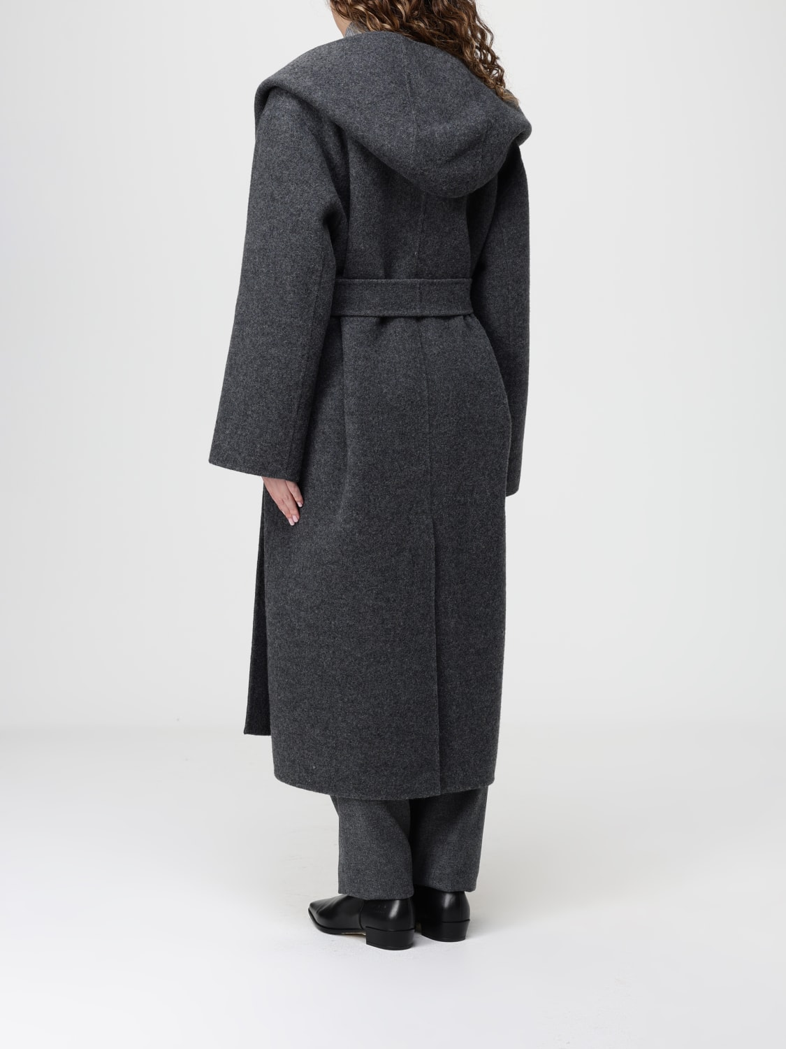'S MAX MARA COAT: Coat woman 's Max Mara, Grey - Img 3