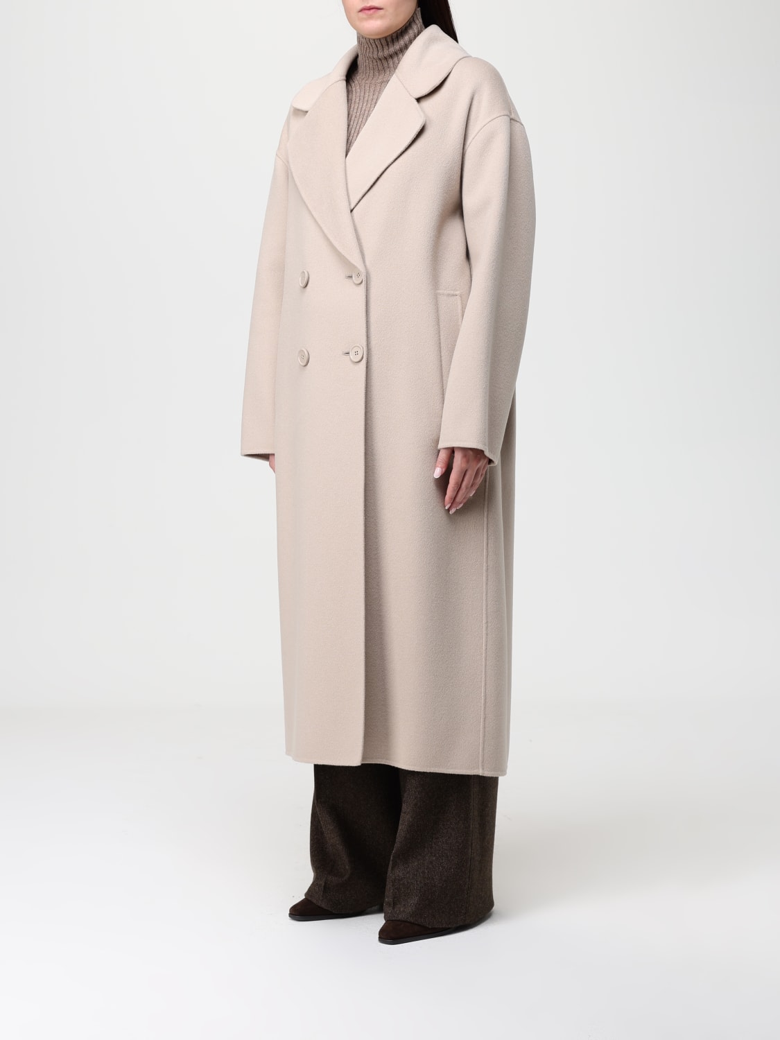 'S MAX MARA ABRIGO: Abrigo mujer 's Max Mara, Marfil - Img 4