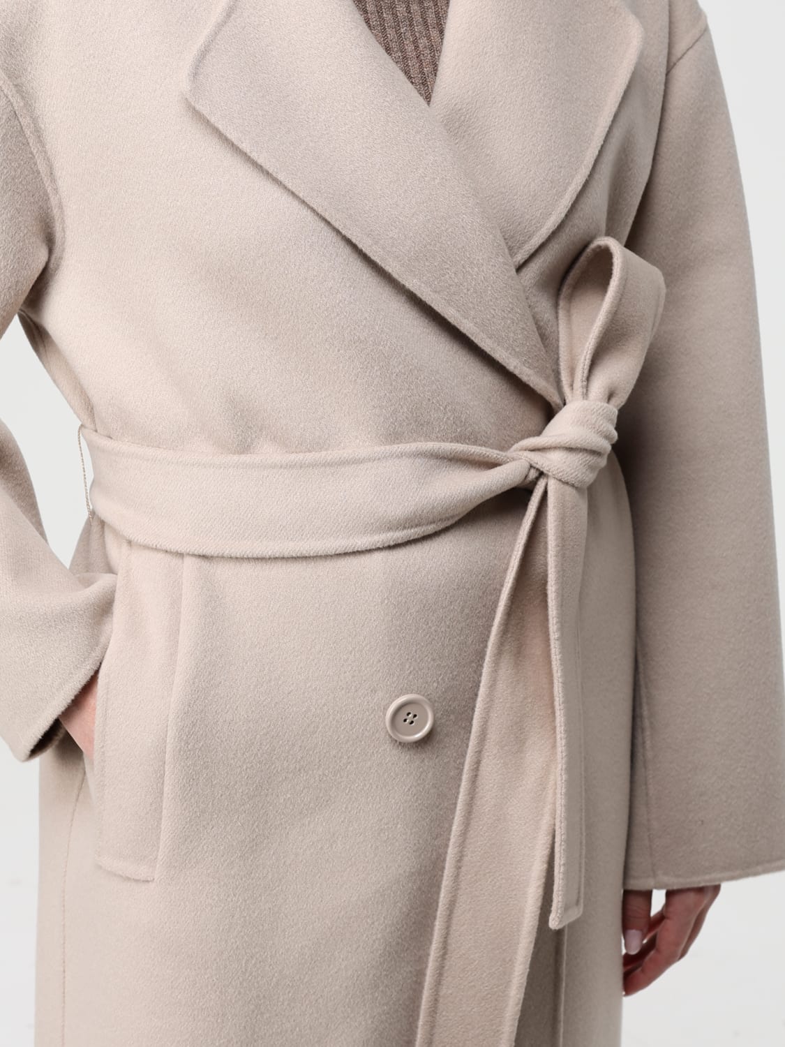 'S MAX MARA ABRIGO: Abrigo mujer 's Max Mara, Marfil - Img 5