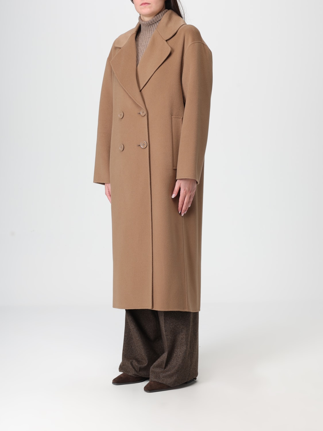 'S MAX MARA MANTEL: Mantel damen 's Max Mara, Haselnuss - Img 4