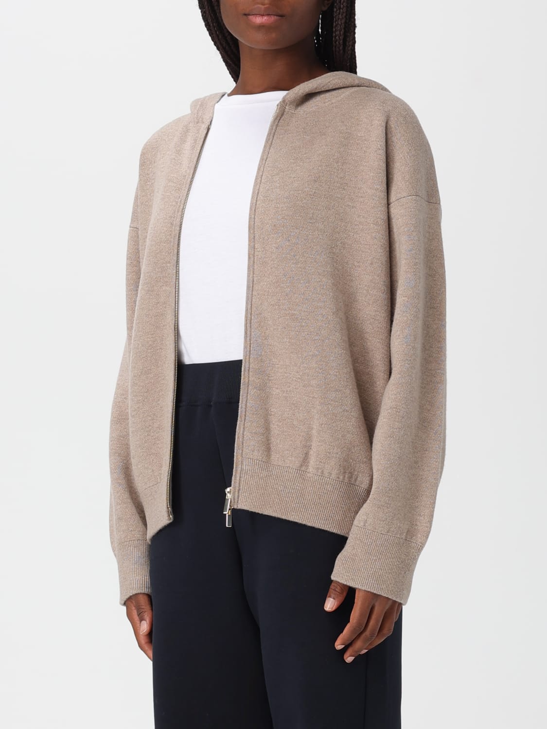 'S MAX MARA SWEAT-SHIRT: Pull femme 's Max Mara, Biscuit - Img 3