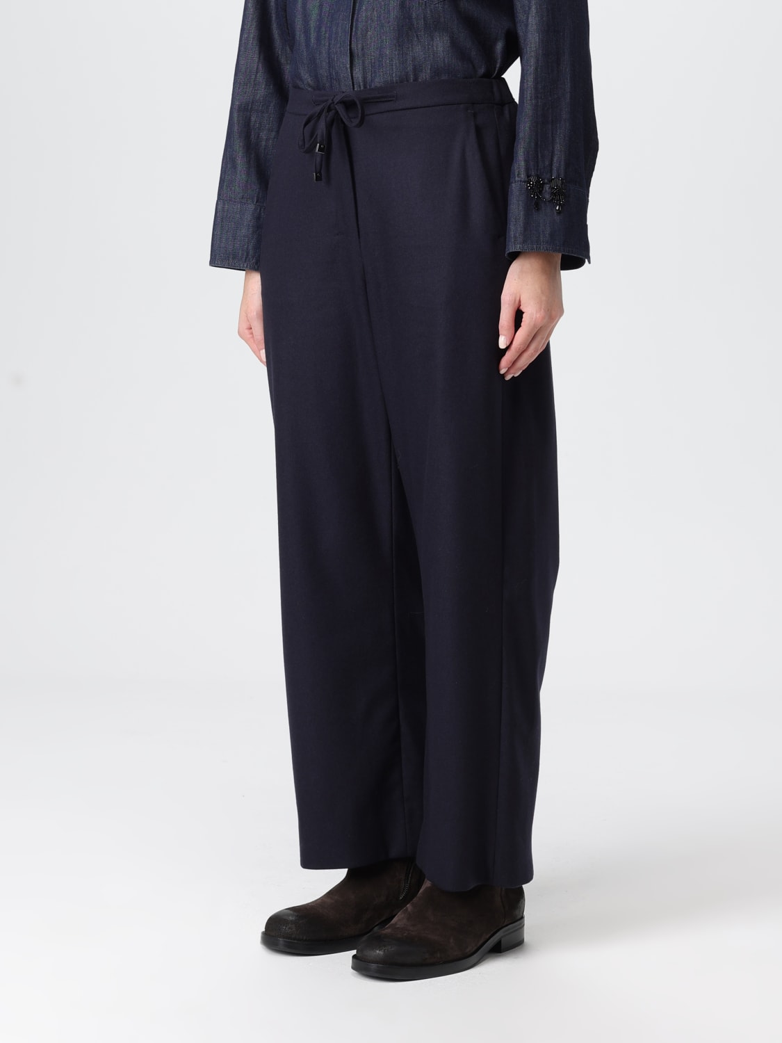 'S MAX MARA PANTS: Pants woman 's Max Mara, Blue - Img 4