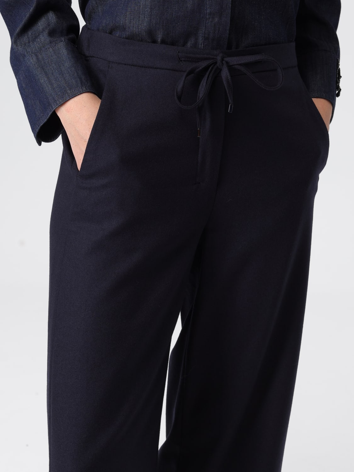'S MAX MARA PANTS: Pants woman 's Max Mara, Blue - Img 5