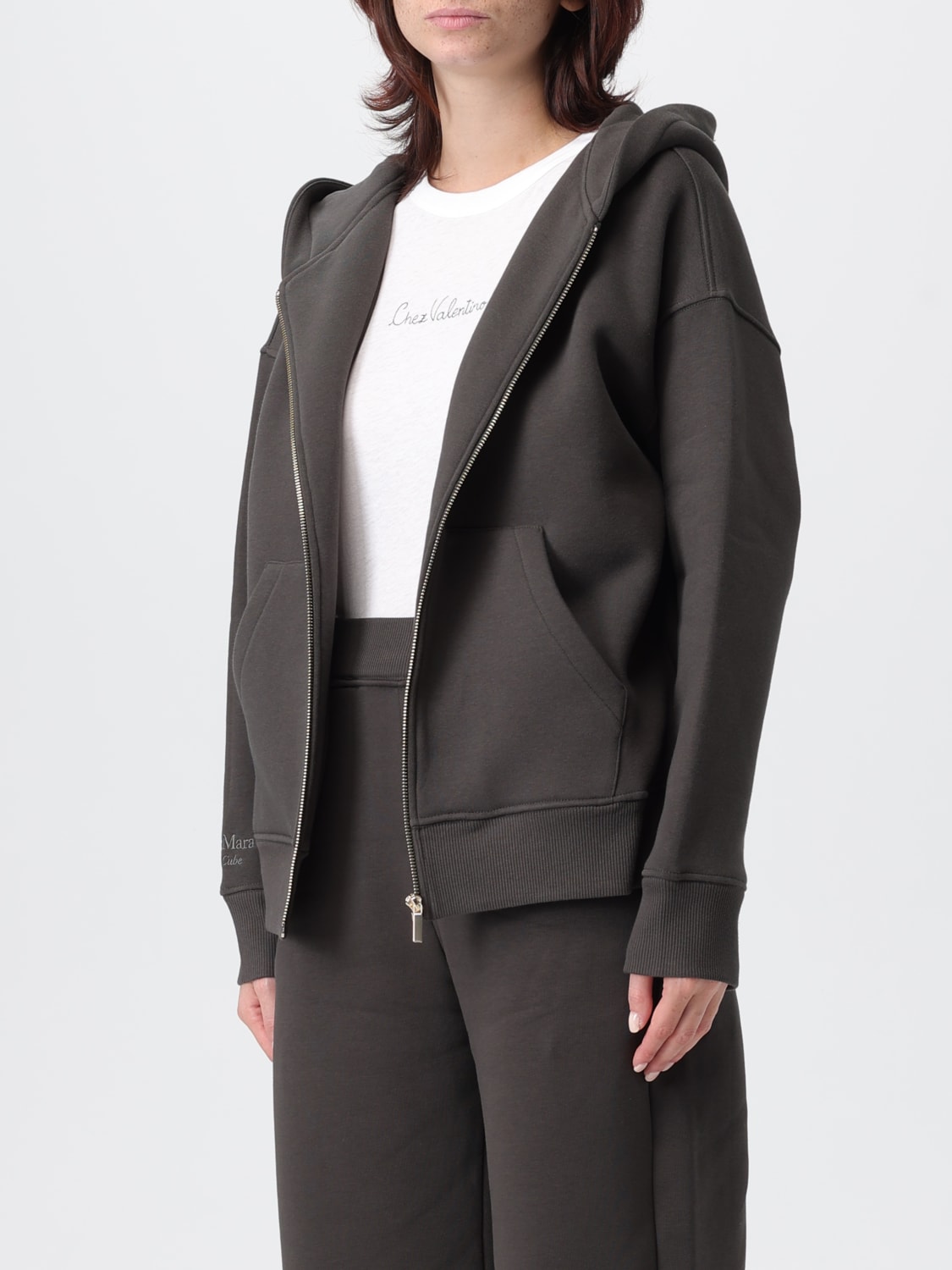 'S MAX MARA SWEATSHIRT: Sweatshirt woman 's Max Mara, Green - Img 4