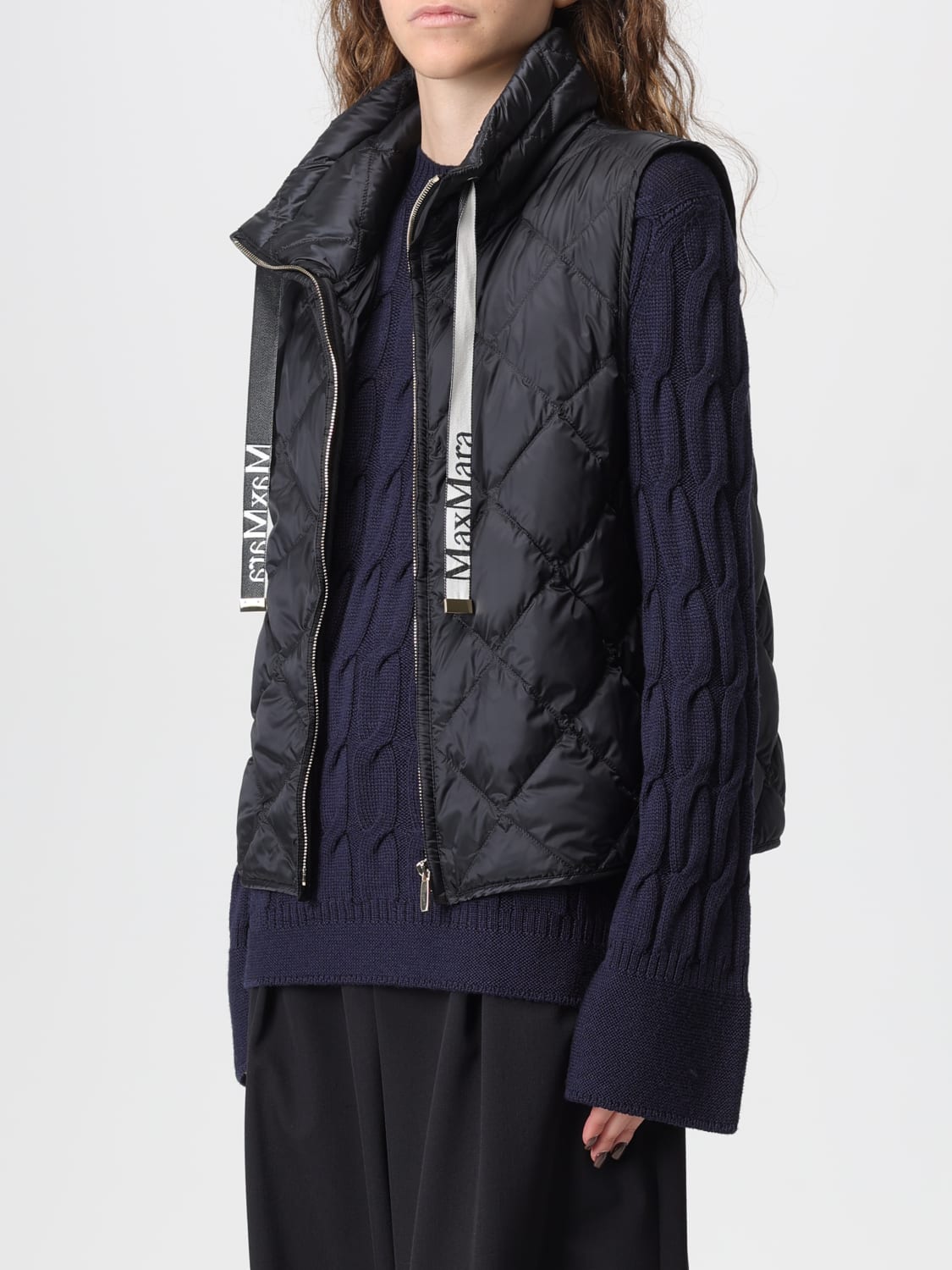 MAX MARA THE CUBE GILET: Veste femme Max Mara The Cube, Noir - Img 3