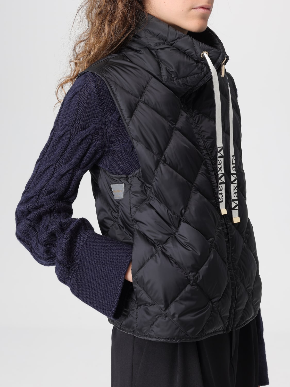MAX MARA THE CUBE GILET: Veste femme Max Mara The Cube, Noir - Img 4