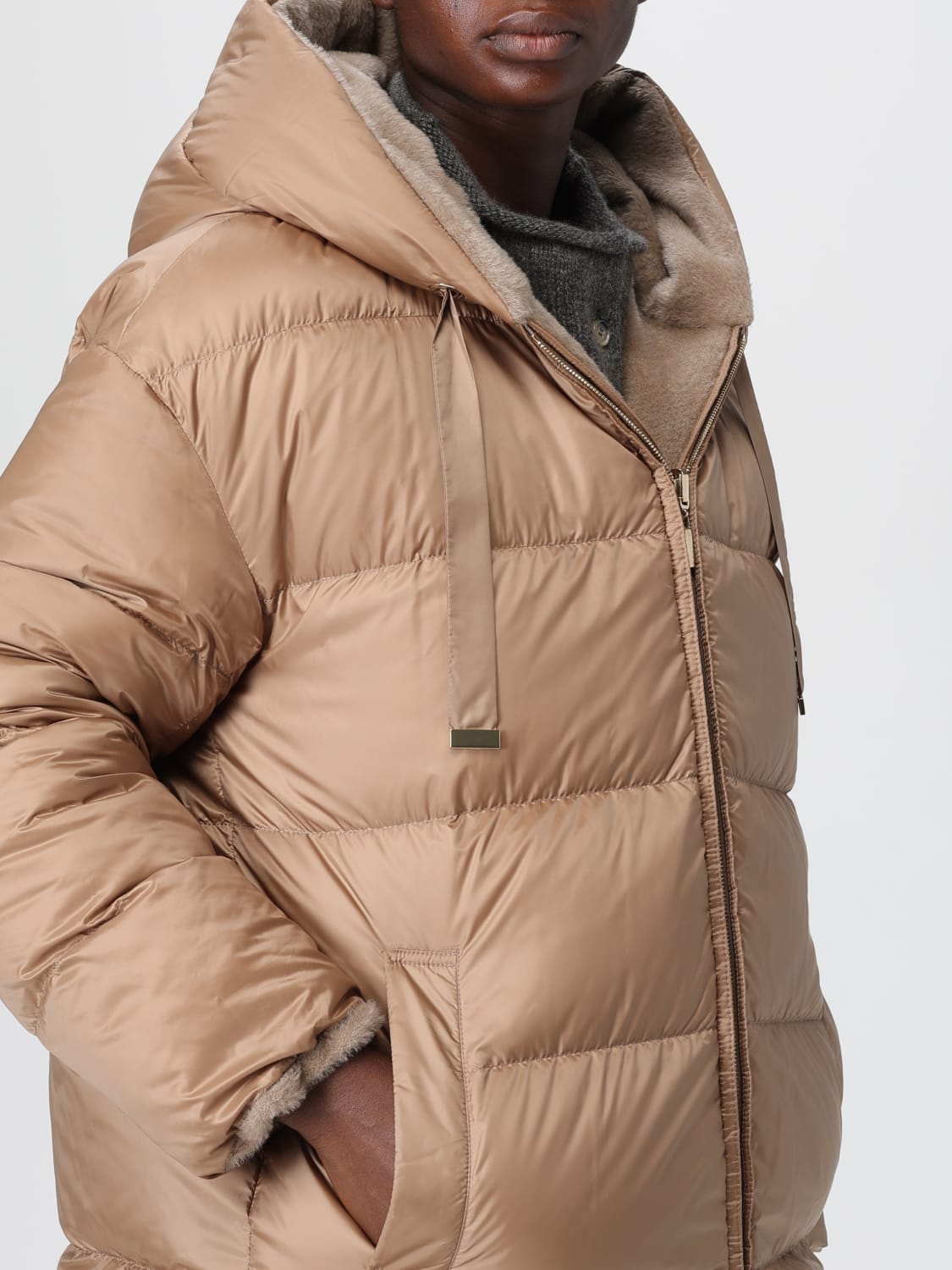 MAX MARA THE CUBE FUR COAT: Jacket woman Max Mara The Cube, Beige - Img 4