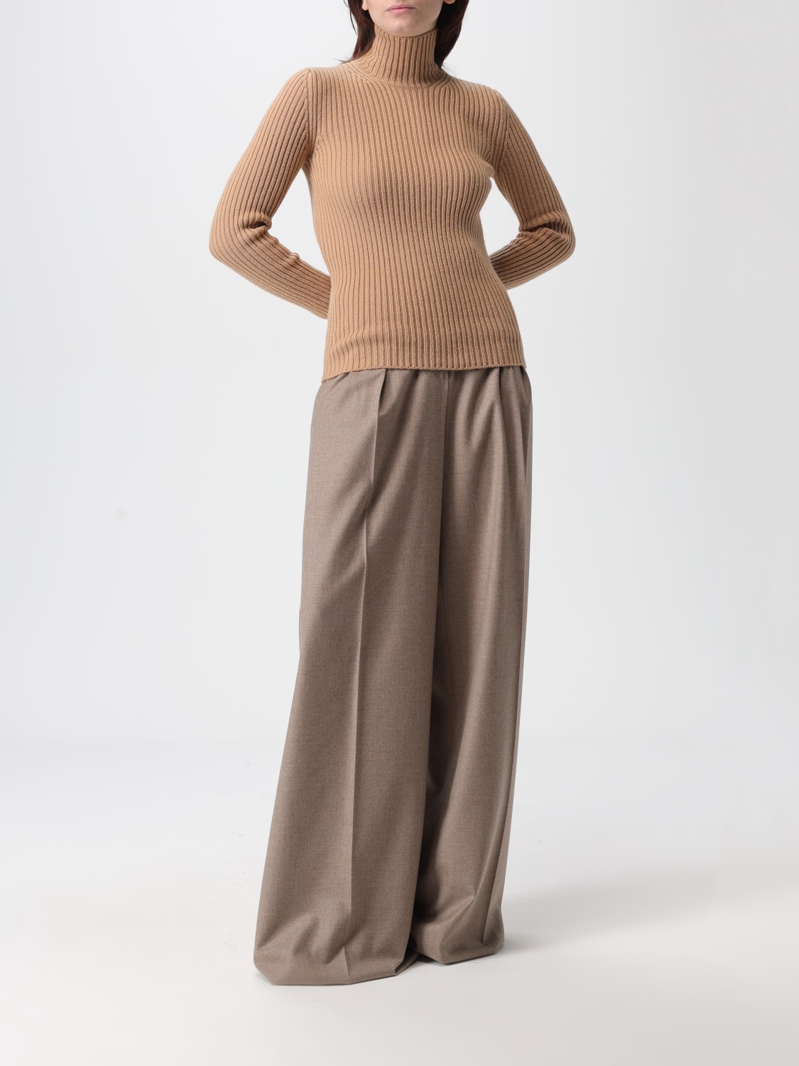 MAX MARA SWEATER: Sweater woman Max Mara, Camel - Img 2