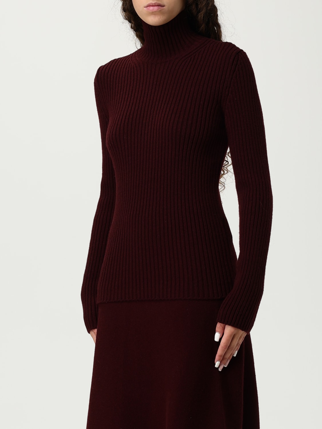 MAX MARA SWEATER: Sweater woman Max Mara, Burgundy - Img 4