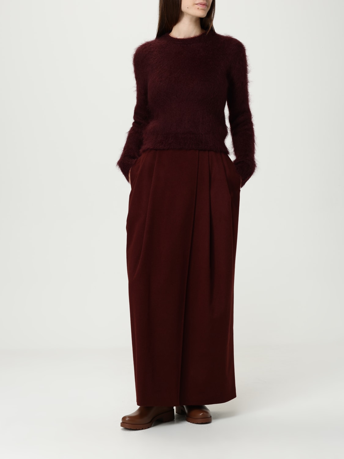 MAX MARA FALDA: Falda mujer Max Mara, Granate - Img 2