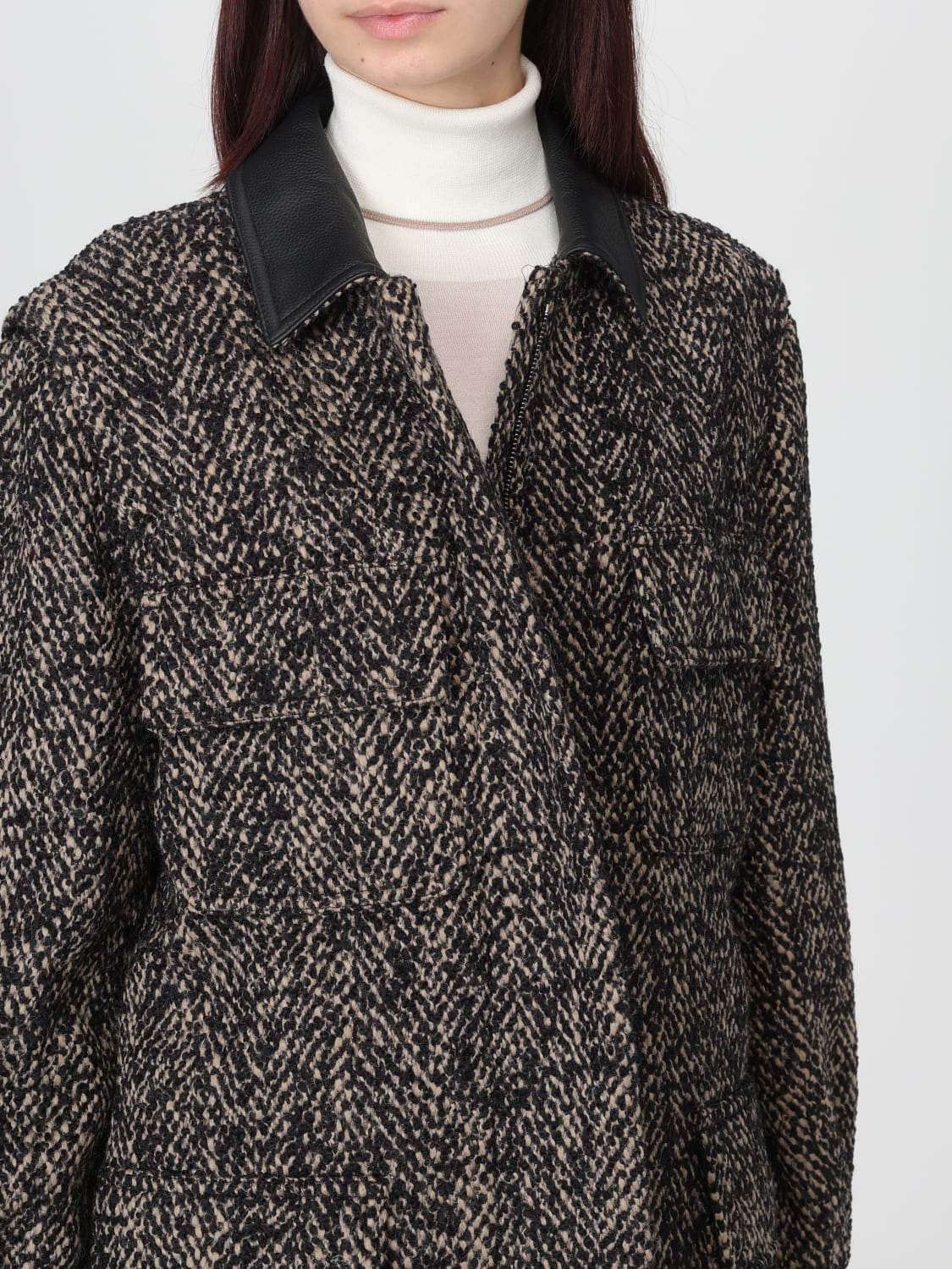 MAX MARA COAT: Coat woman Max Mara, Brown - Img 5