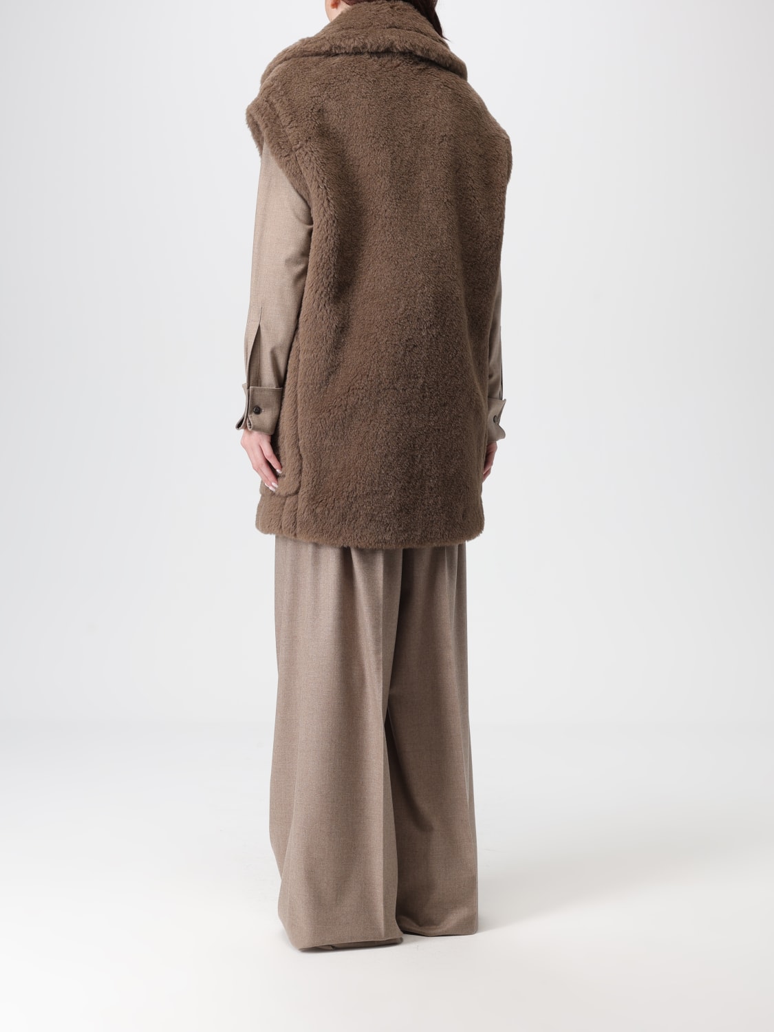 MAX MARA PELZMANTEL: Mantel damen Max Mara, Braun - Img 3