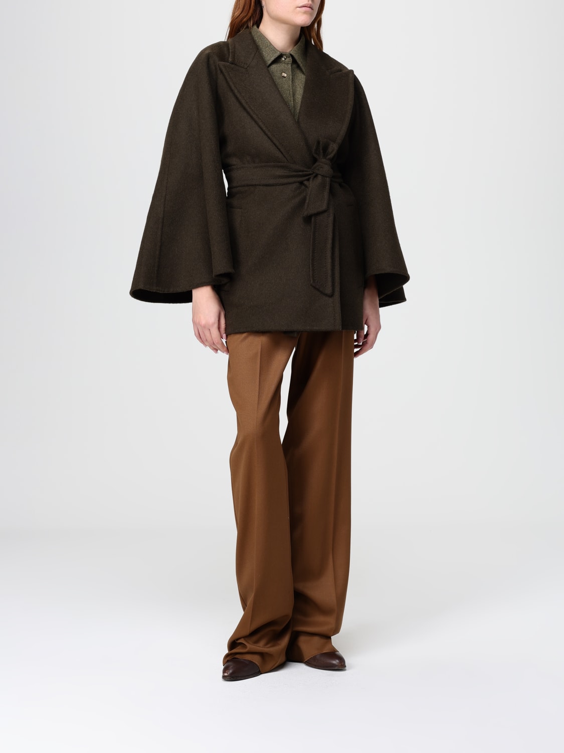 MAX MARA COAT: Coat woman Max Mara, Green - Img 2