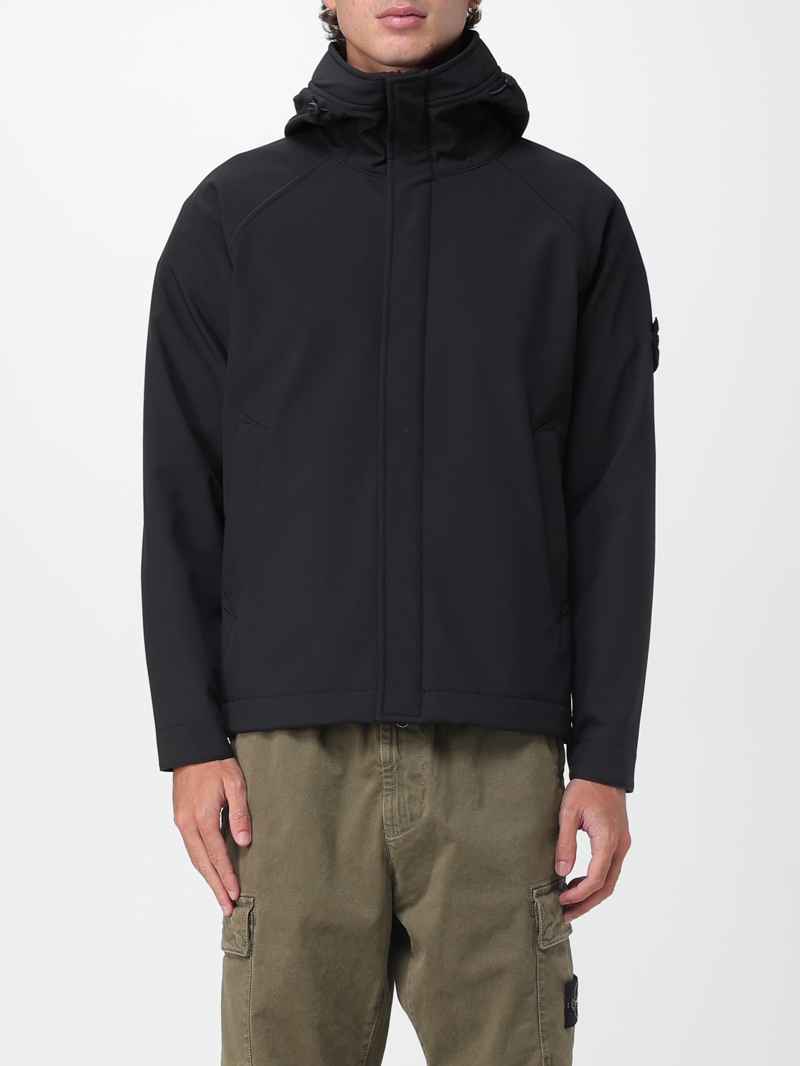 STONE ISLAND JACKE: Jacke herren Stone Island, Schwarz - Img 1
