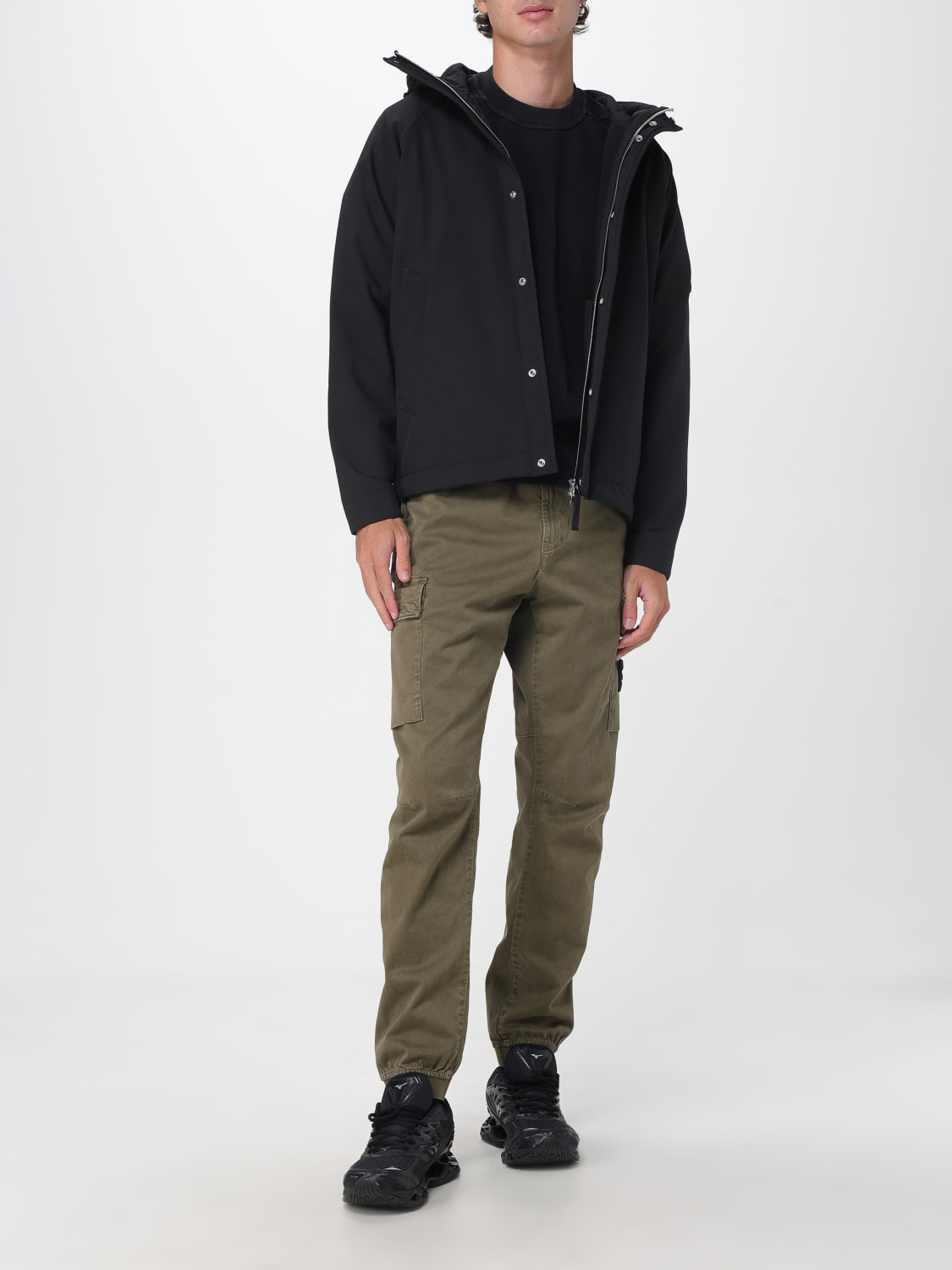 STONE ISLAND JACKE: Jacke herren Stone Island, Schwarz - Img 2