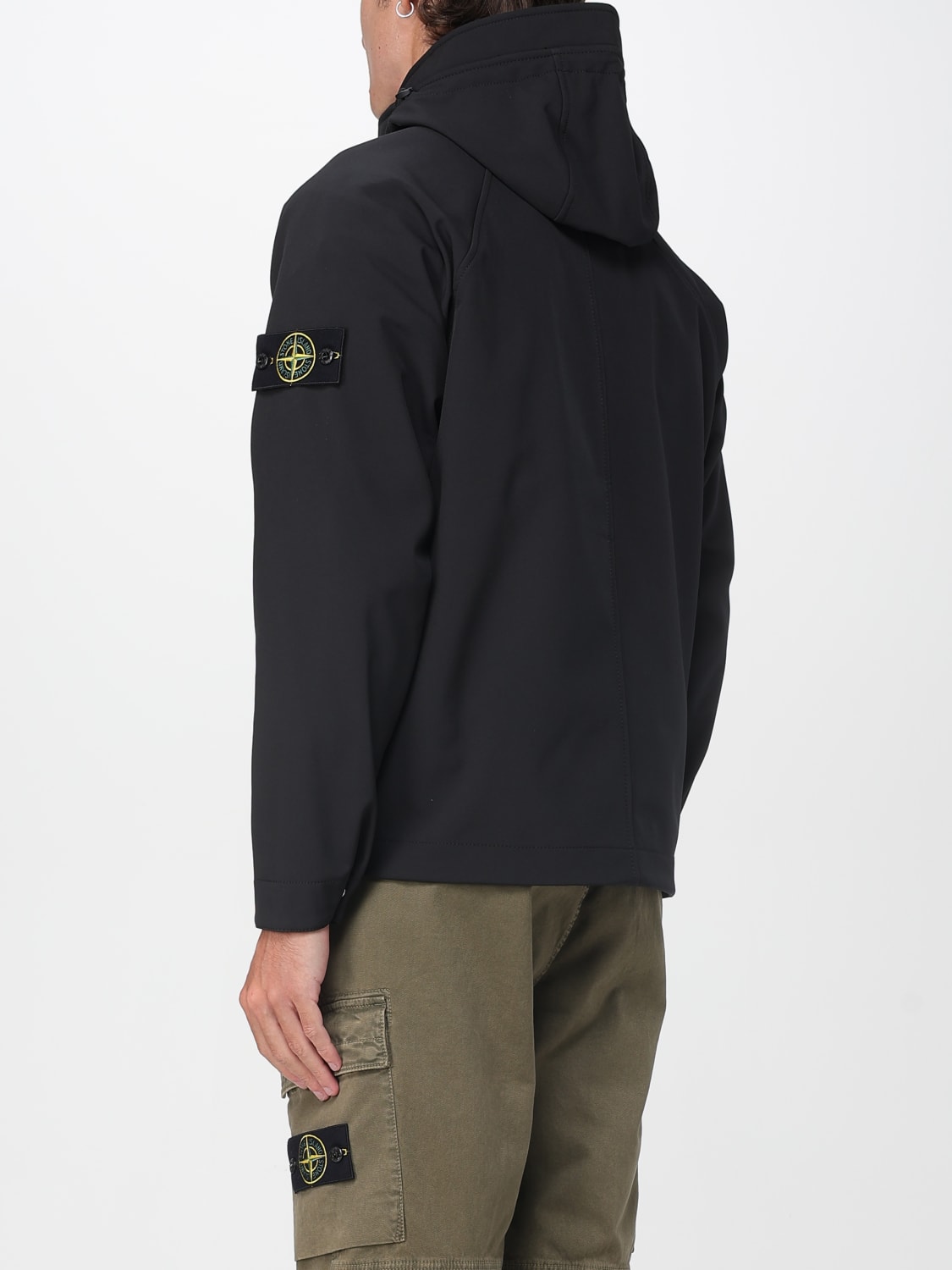 STONE ISLAND JACKE: Jacke herren Stone Island, Schwarz - Img 3