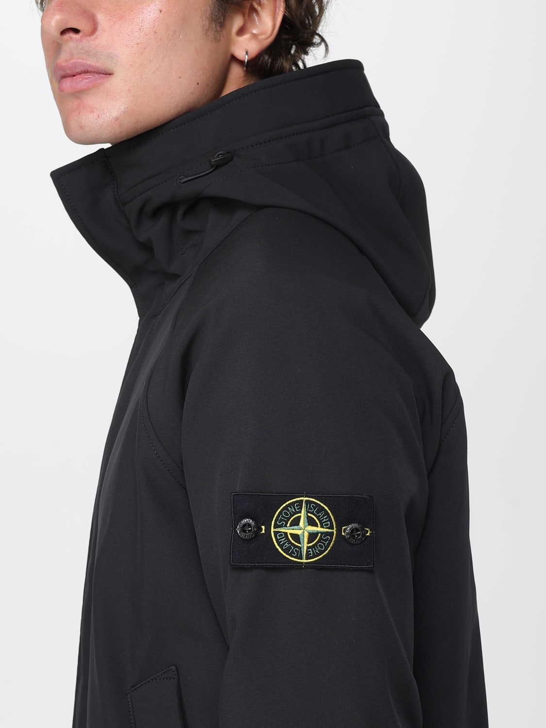STONE ISLAND JACKE: Jacke herren Stone Island, Schwarz - Img 5