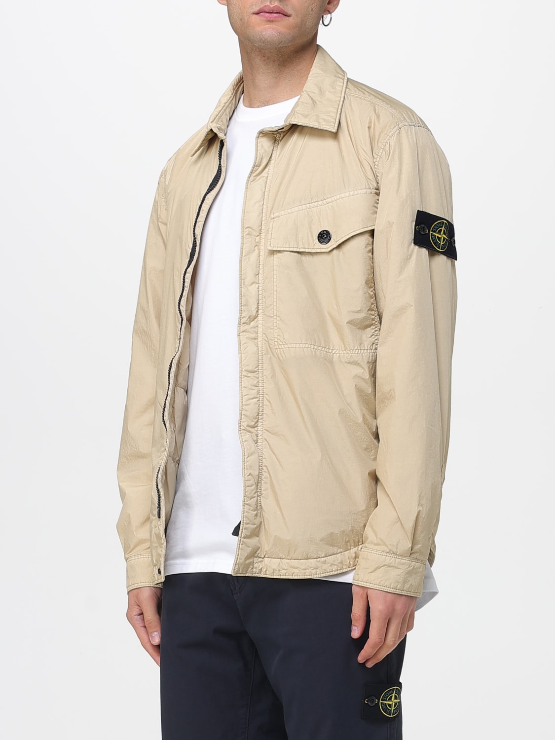 STONE ISLAND JACKET: Jacket men Stone Island, Beige - Img 4
