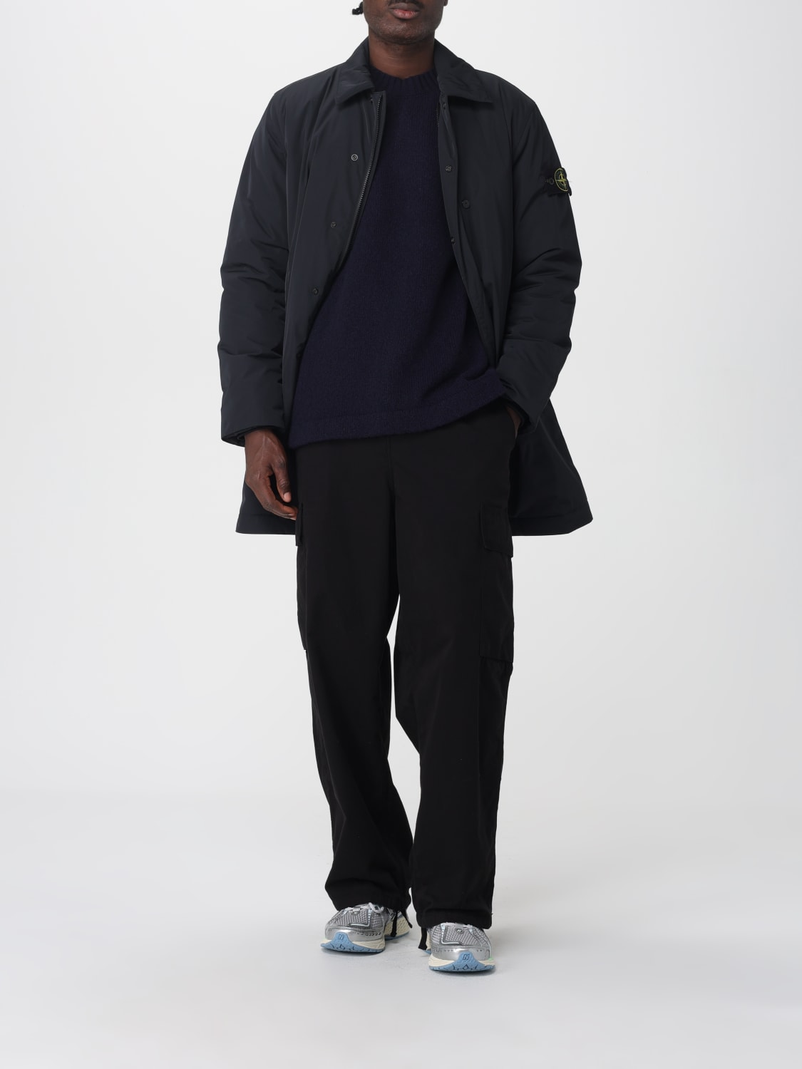 STONE ISLAND JACKE: Jacke herren Stone Island, Schwarz - Img 2