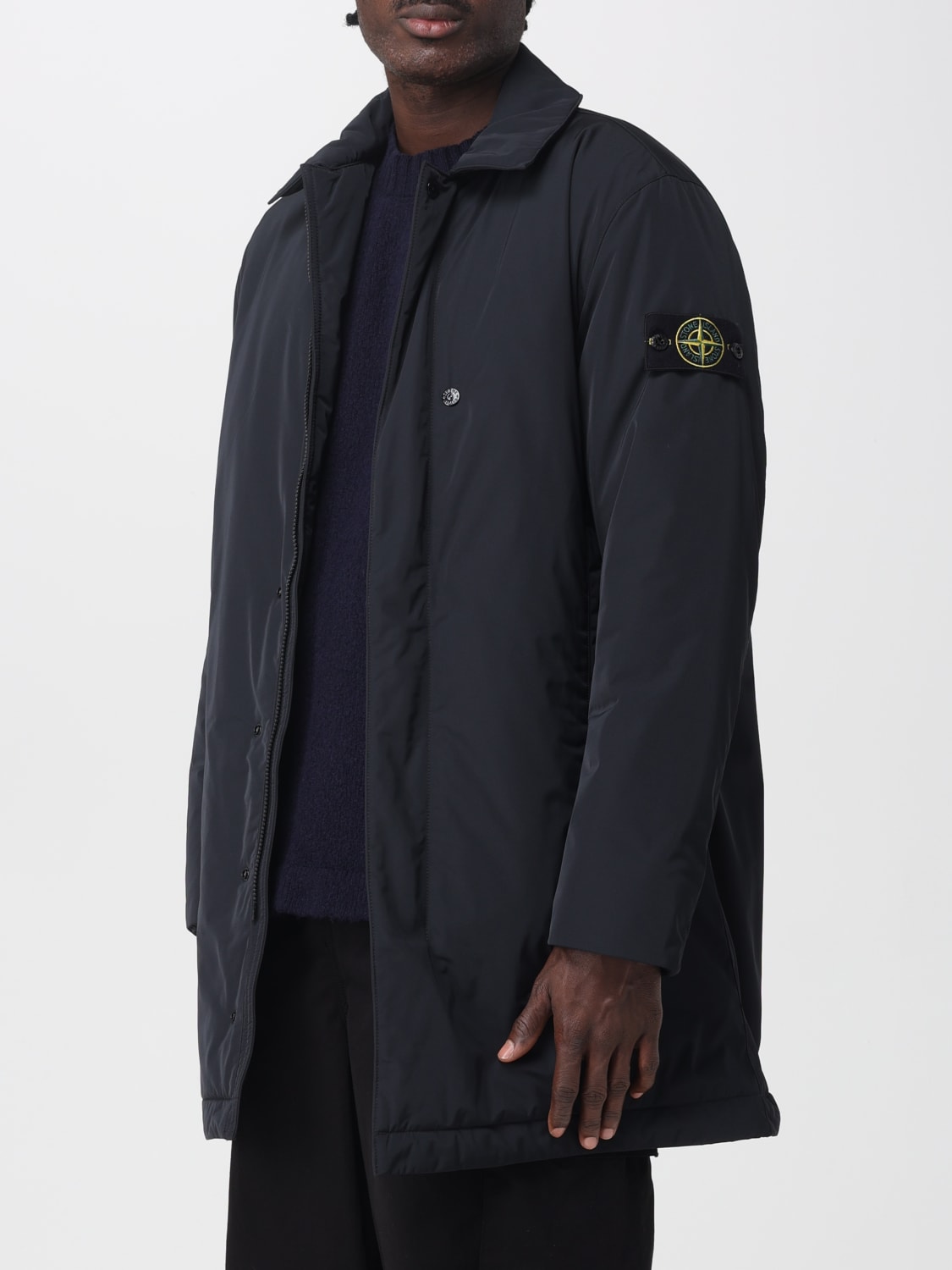 STONE ISLAND JACKE: Jacke herren Stone Island, Schwarz - Img 4