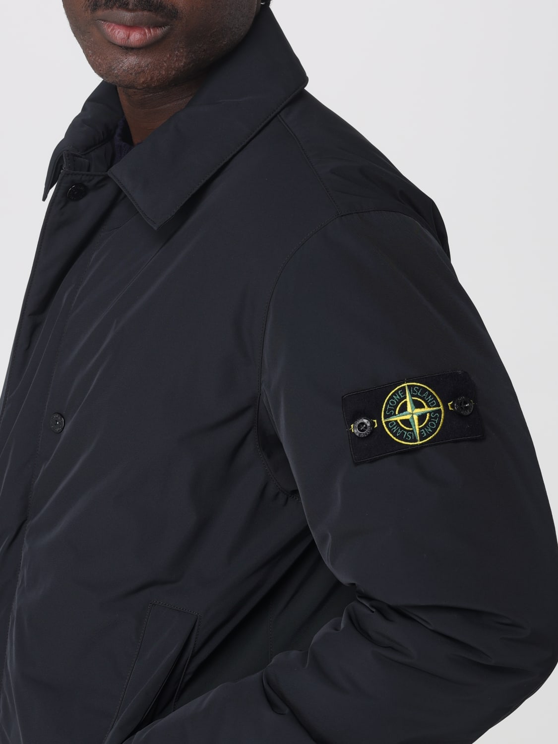 STONE ISLAND JACKE: Jacke herren Stone Island, Schwarz - Img 5
