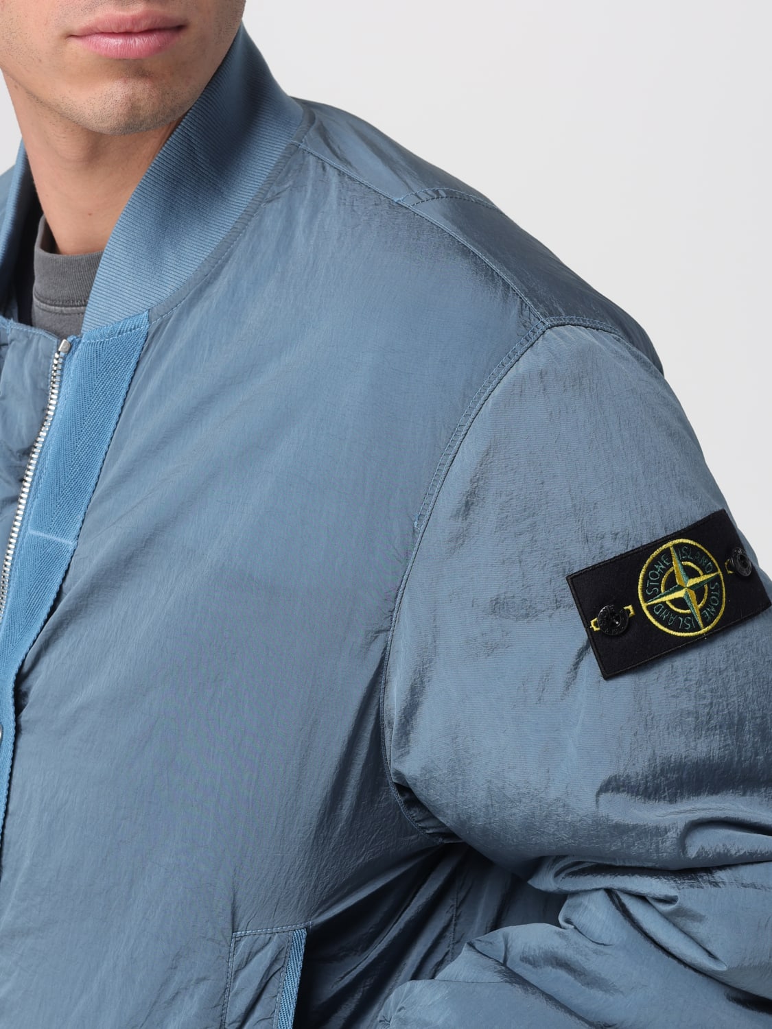 STONE ISLAND JACKE: Jacke herren Stone Island, Hellblau - Img 5