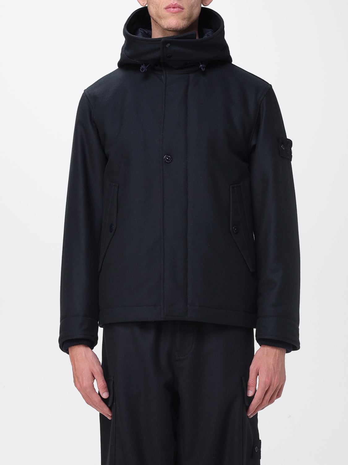 STONE ISLAND ABRIGO: Chaqueta hombre Stone Island, Azul Oscuro - Img 1