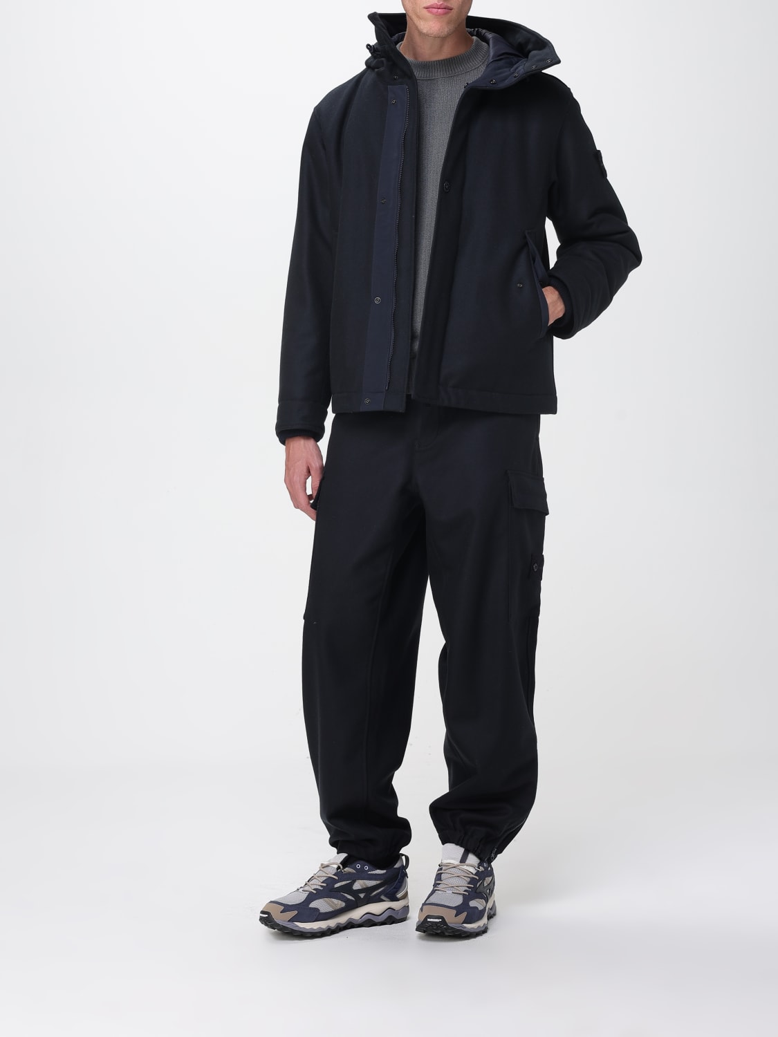 STONE ISLAND ABRIGO: Chaqueta hombre Stone Island, Azul Oscuro - Img 2