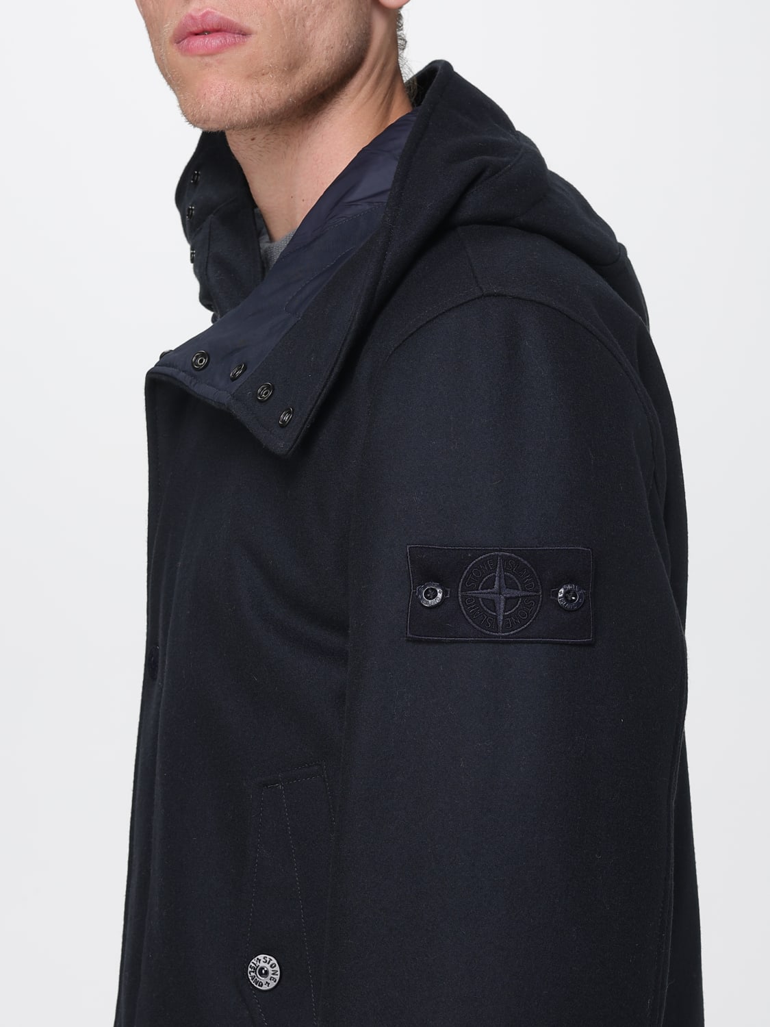 STONE ISLAND ABRIGO: Chaqueta hombre Stone Island, Azul Oscuro - Img 5