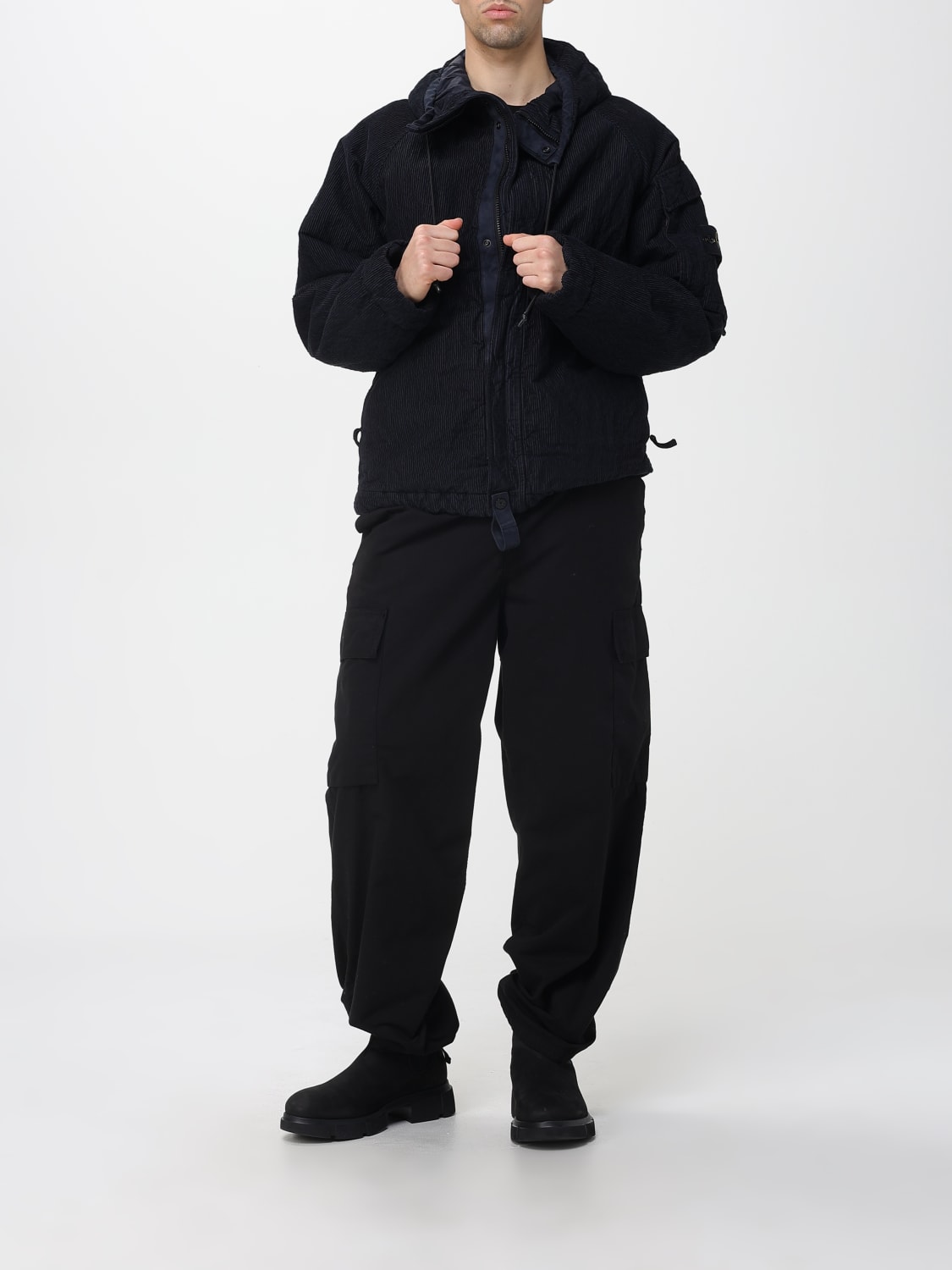 STONE ISLAND GIACCA: Giubbotto Cordury Stone Island in velluto a coste , Blue - Img 2