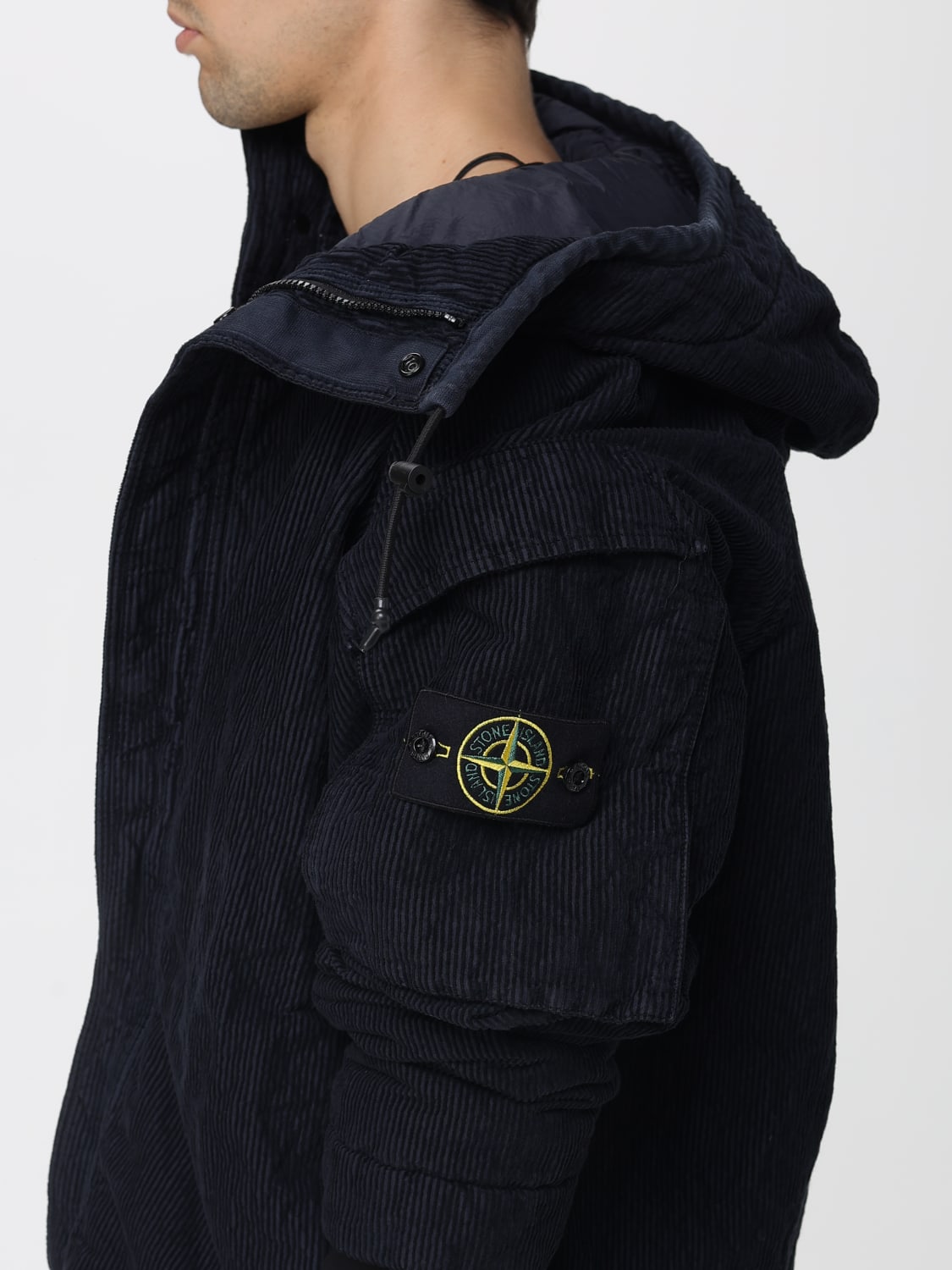 STONE ISLAND GIACCA: Giubbotto Cordury Stone Island in velluto a coste , Blue - Img 5
